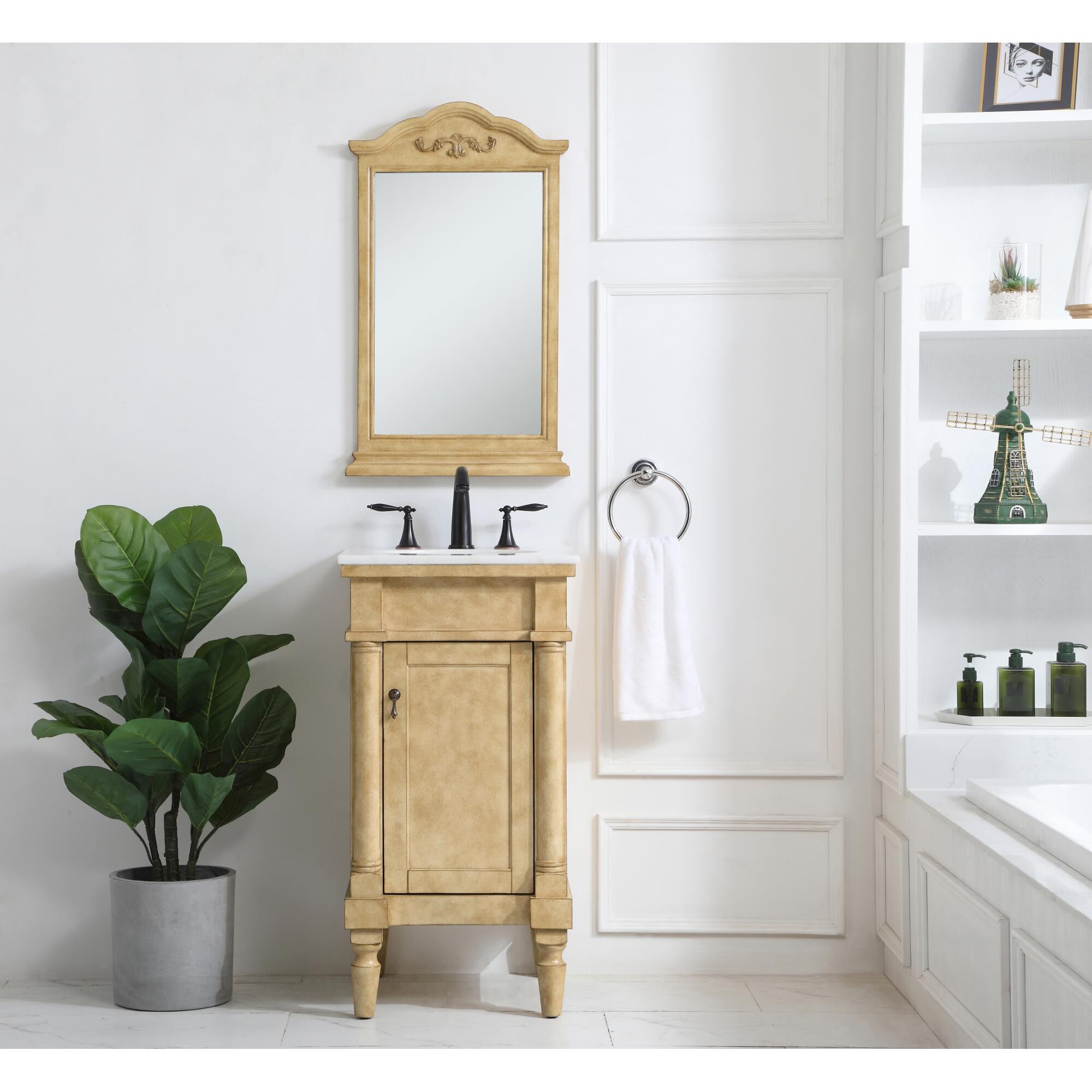 Shown in Antique Beige finish