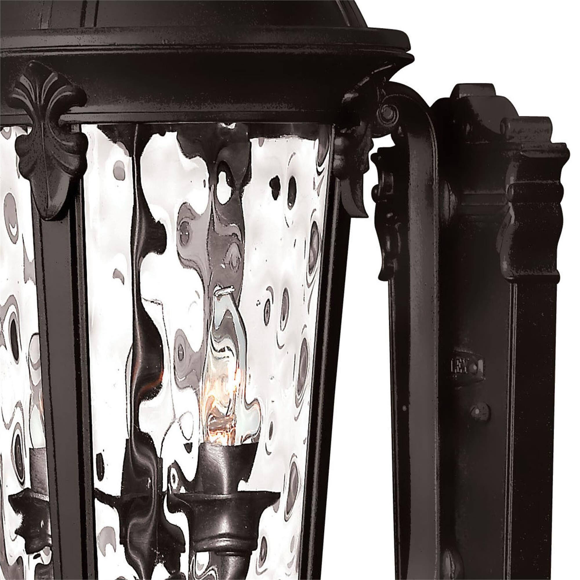 Shown in Black finish and Clear Water glass