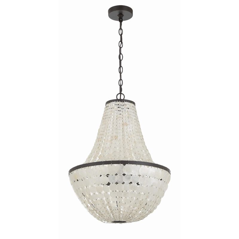 Brielle 18 Inch 6 Light Mini Chandelier by Crystorama