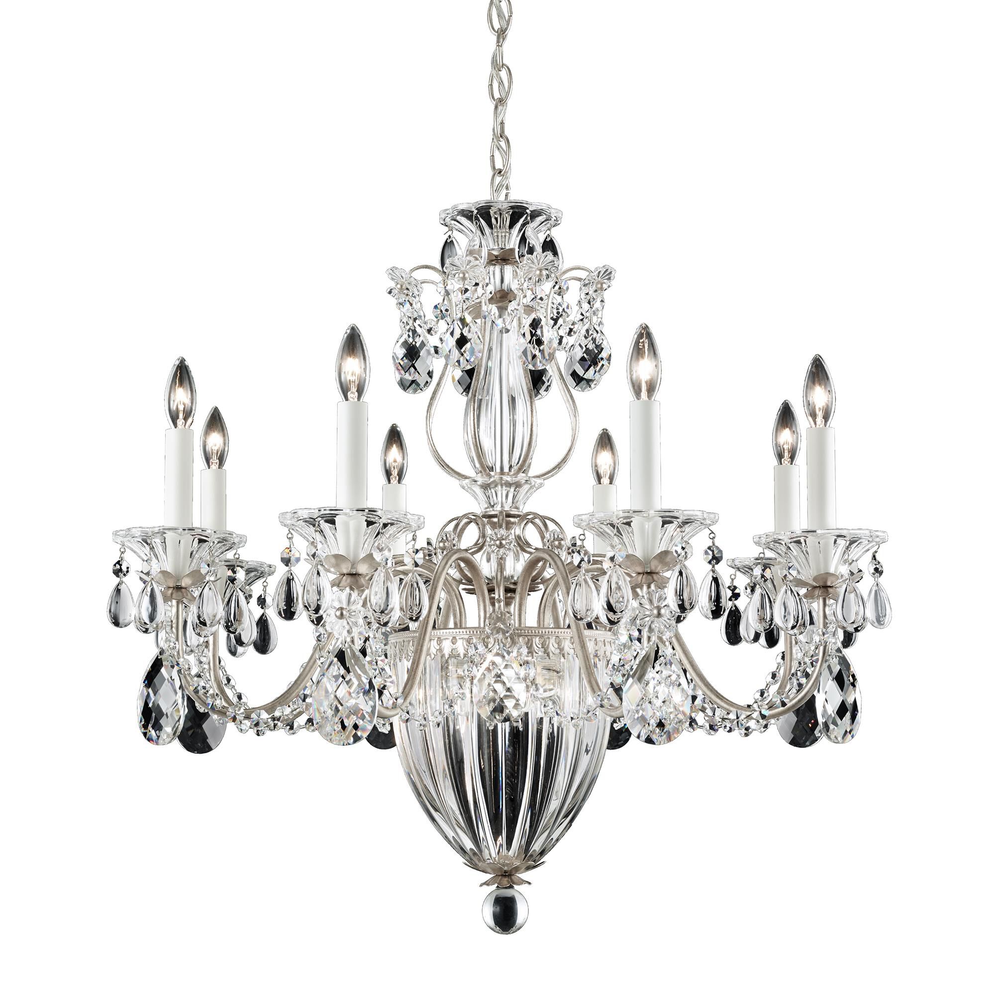 Shown in Antique Silver finish and Clear Radiance crystal