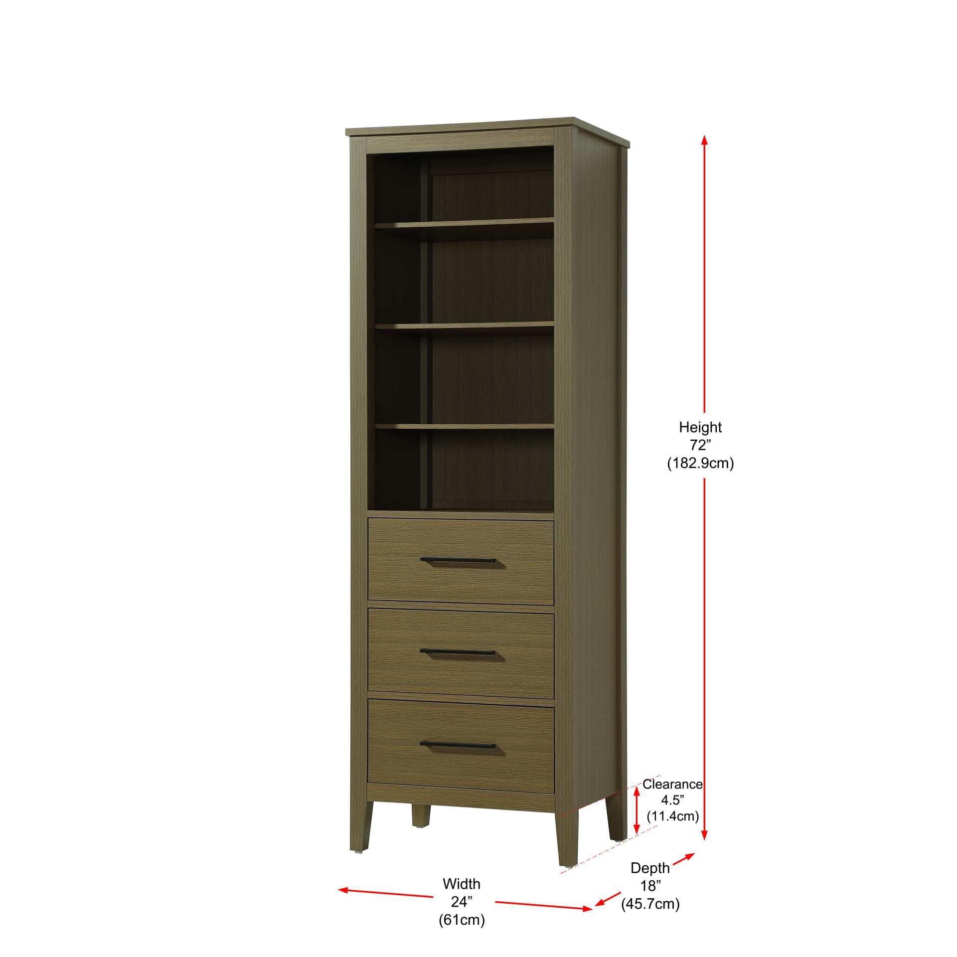 Millie 72 Inch Storage Cabinet by Elegant Decor