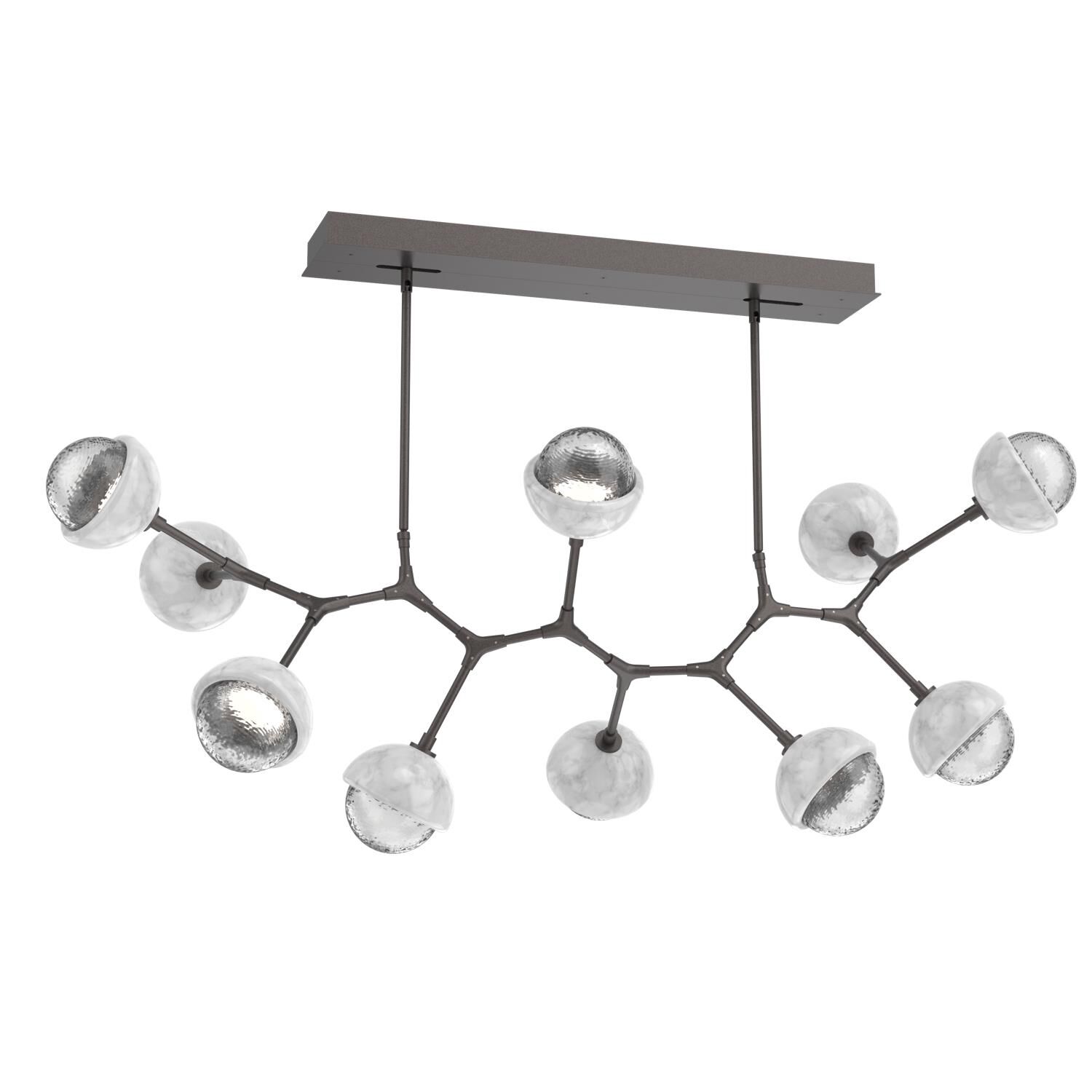 Levi Wilson Cabochon 56 Inch Linear Suspension Light by Hammerton Studio