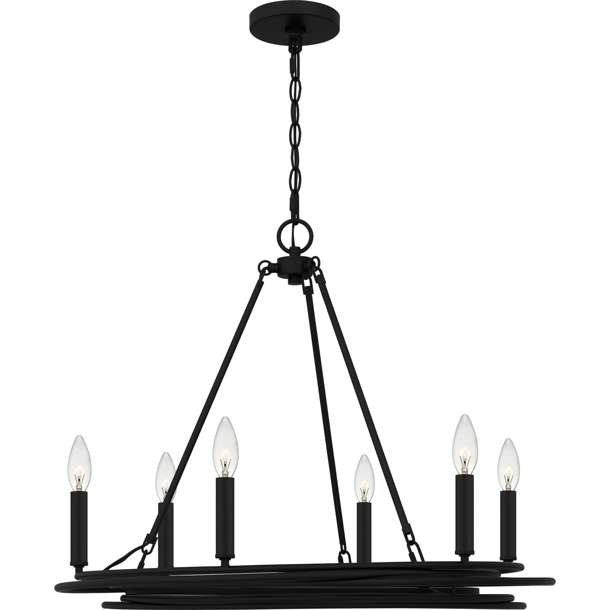 Calliope 26 Inch 6 Light Chandelier by Quoizel