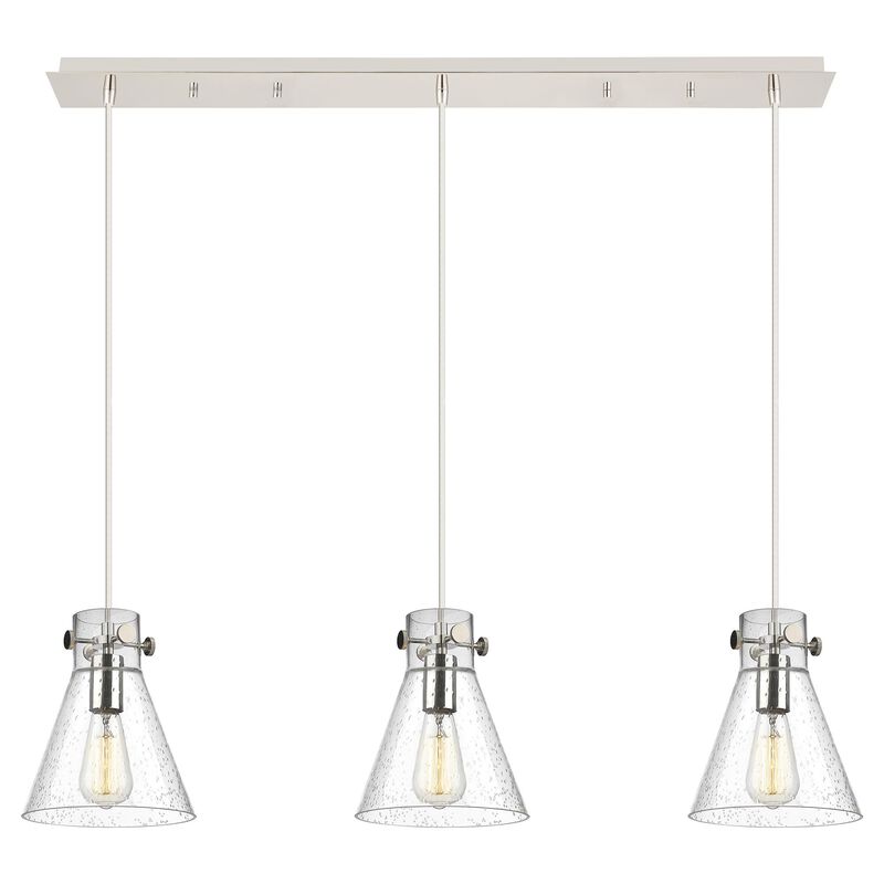 Bruno Marashlian Newton Cone 39 Inch 3 Light Linear Suspension Light by Innovations Lighting