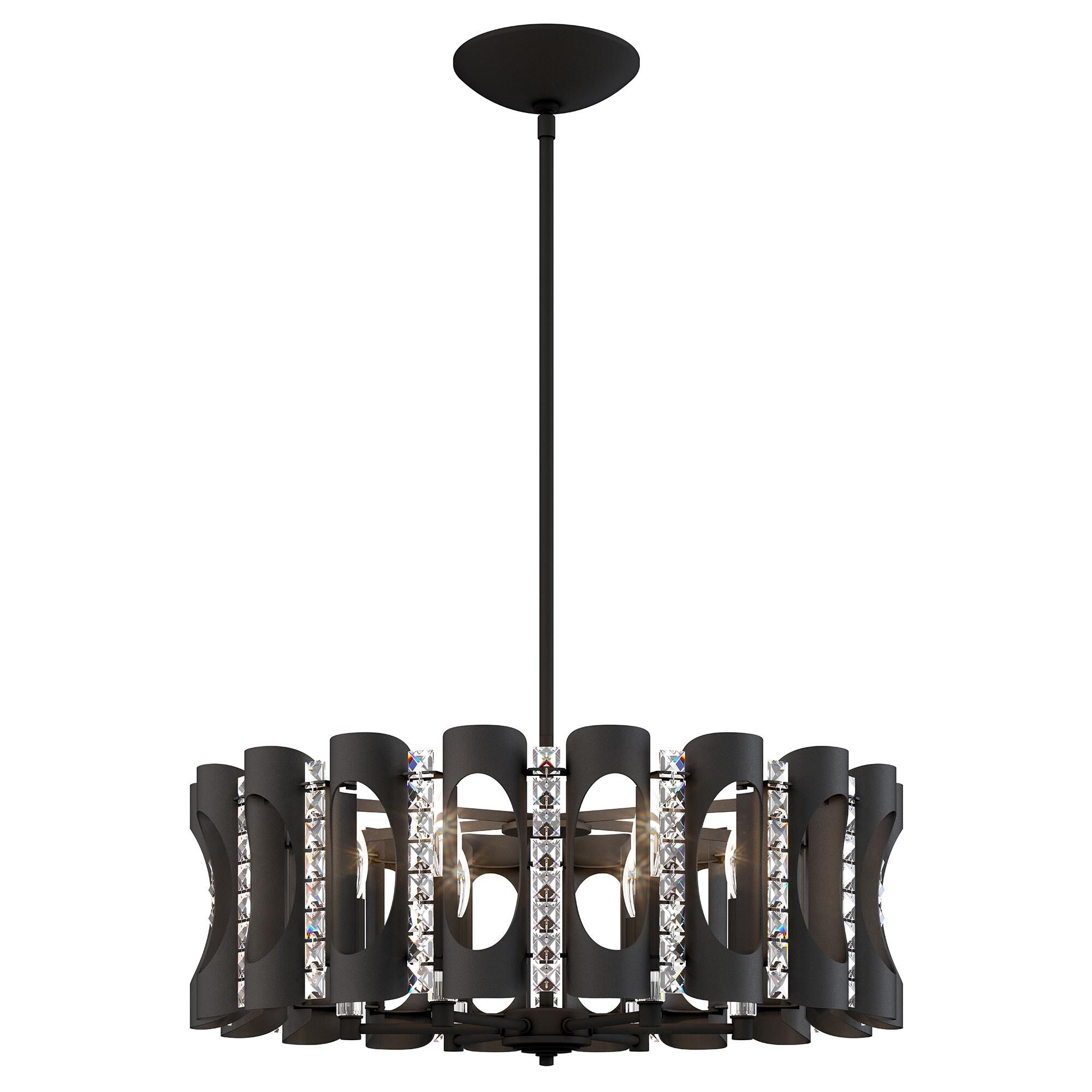 Shown in Black finish and Clear Optic crystal