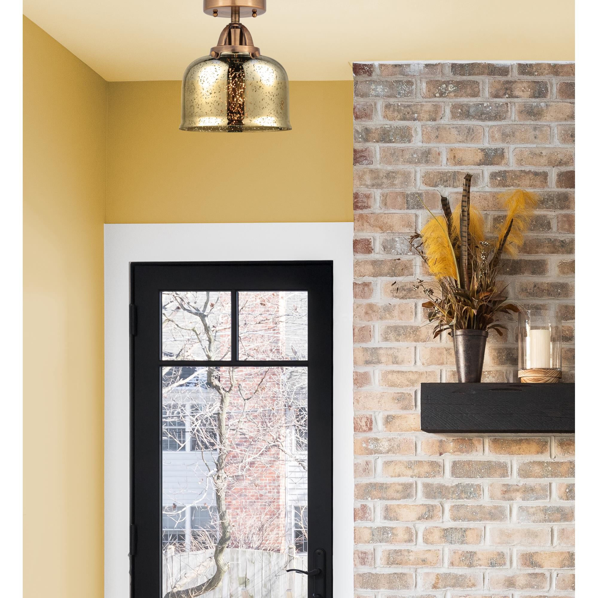 Bruno Marashlian Bell 8 Inch 1 Light Semi Flush Mount by Innovations Lighting