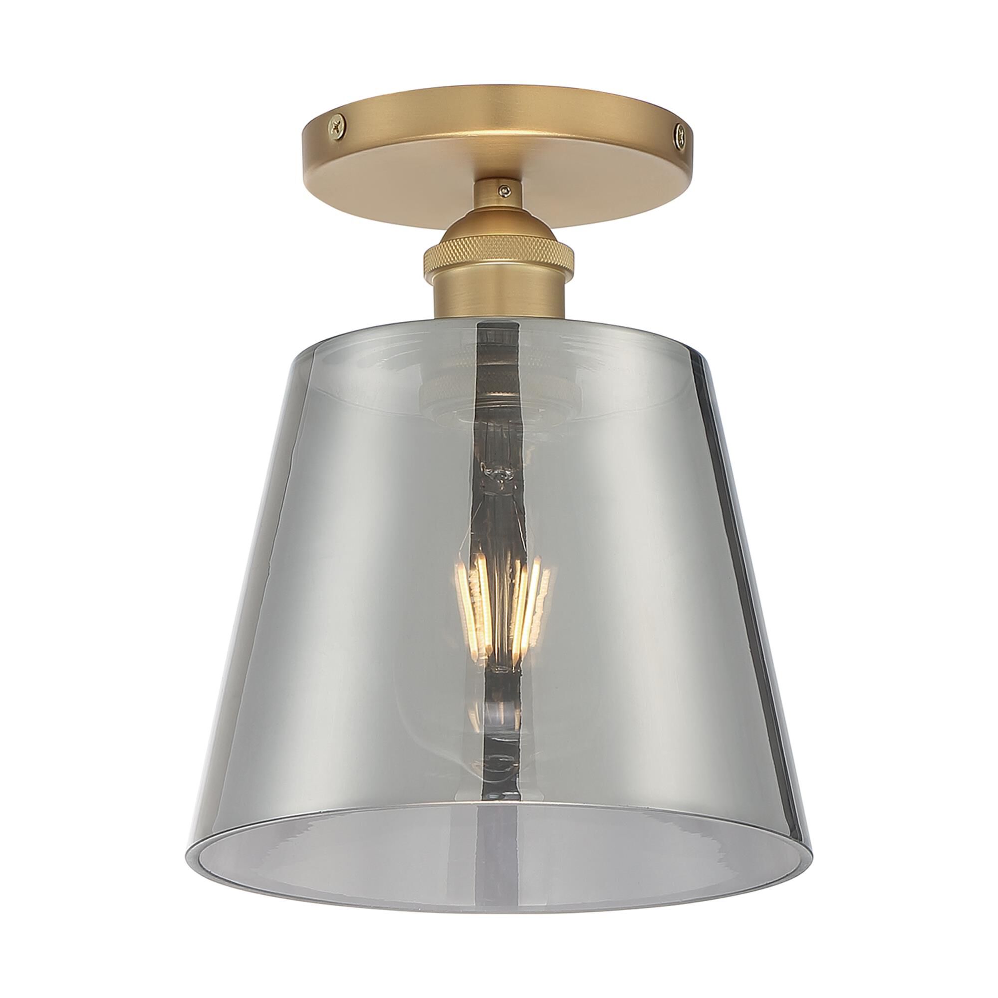 Motif 7 Inch 1 Light Semi Flush Mount by Nuvo Lighting