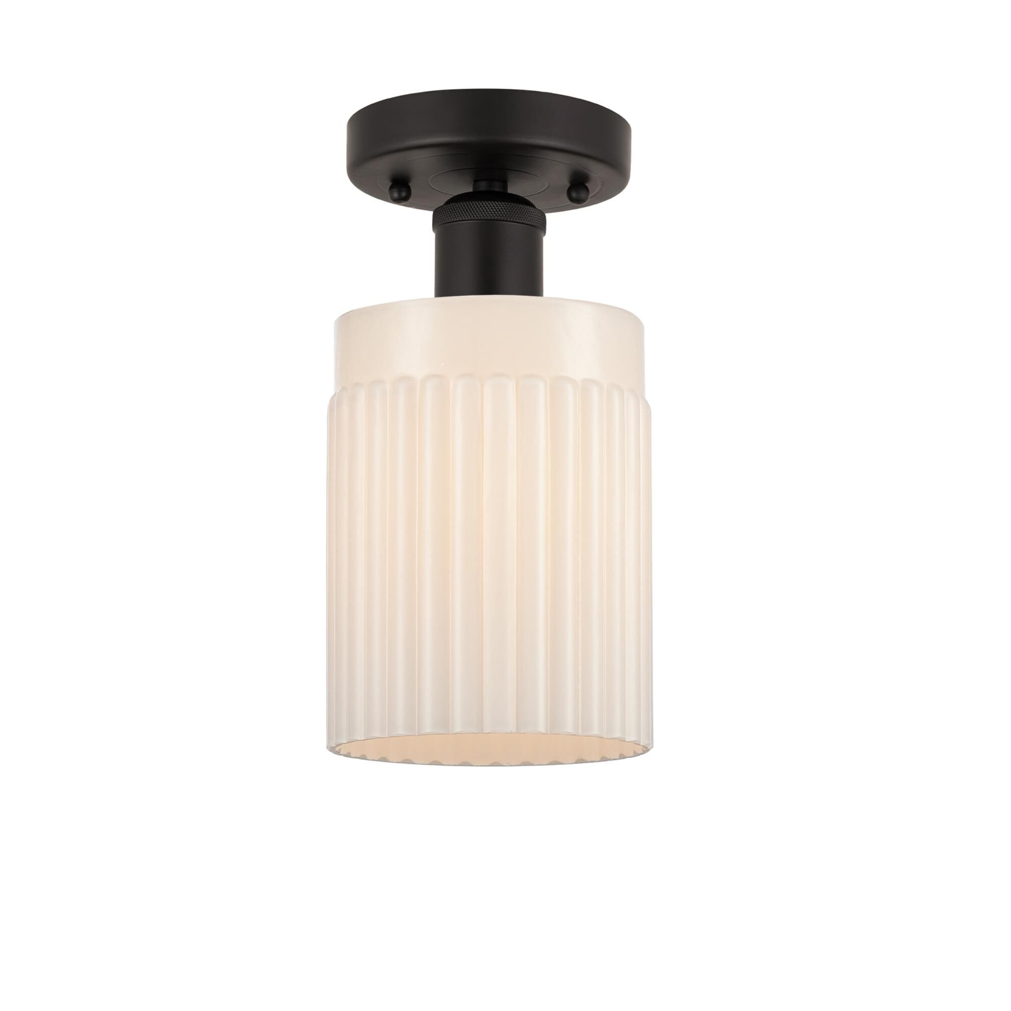 Shown in Oil Rubbed Bronze, Matte White finish and Matte White glass and Matte White Glass shade