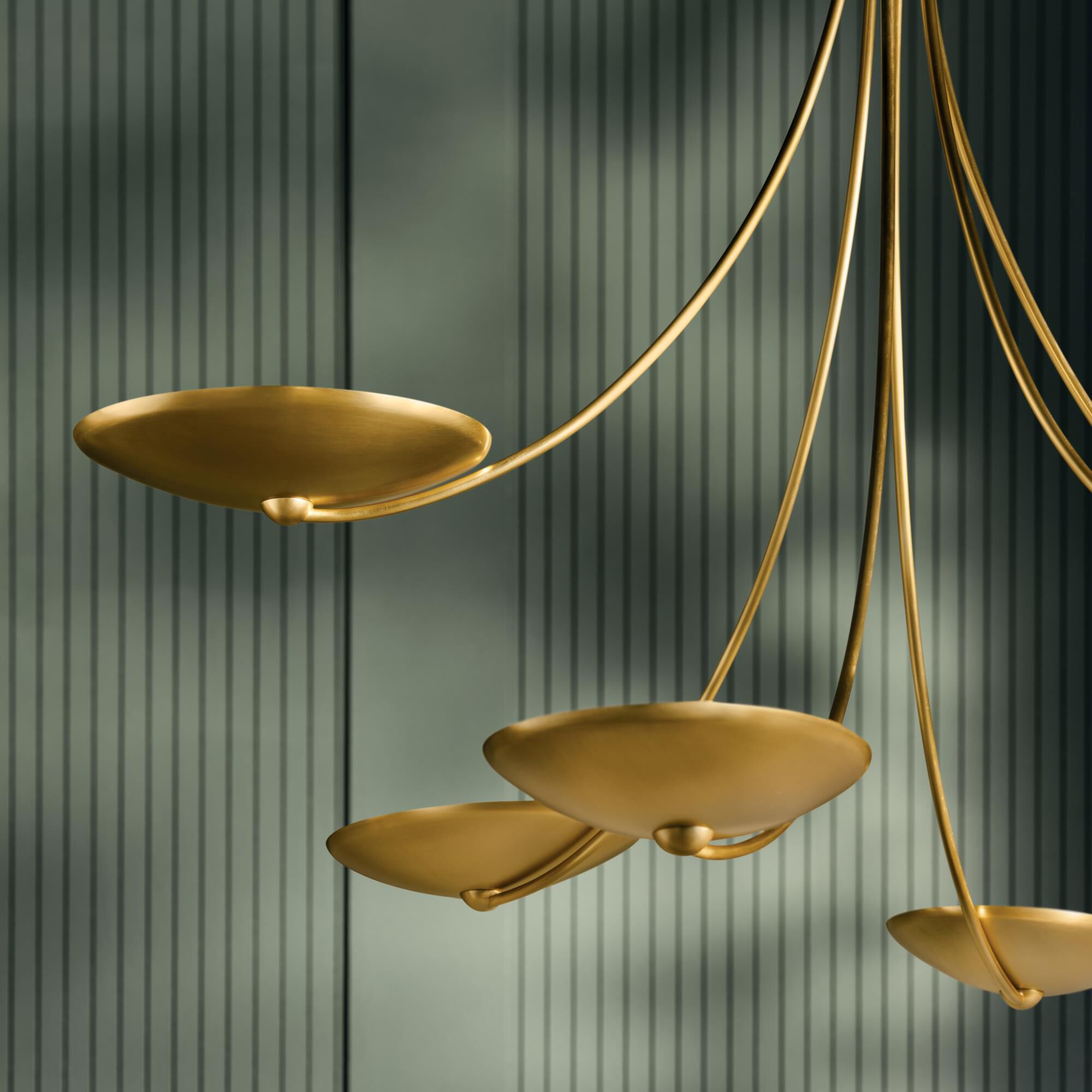 Shown in Lacquered Brass finish and Lacquered Brass shade