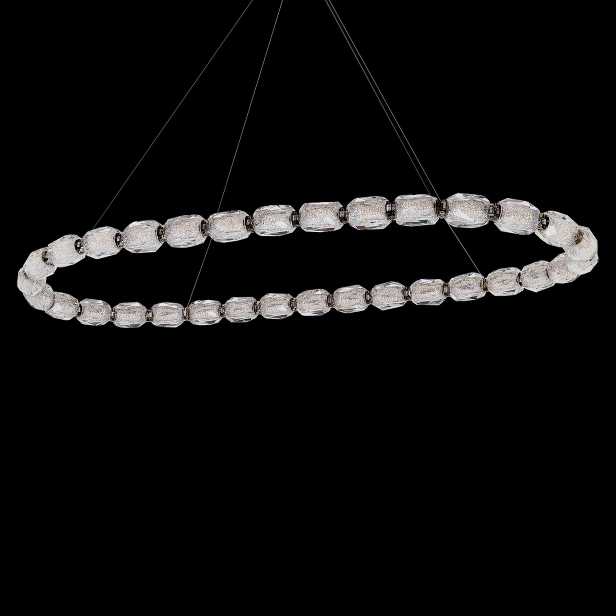 Shown in Polished Nickel finish and Clear Radiance Crystal glass