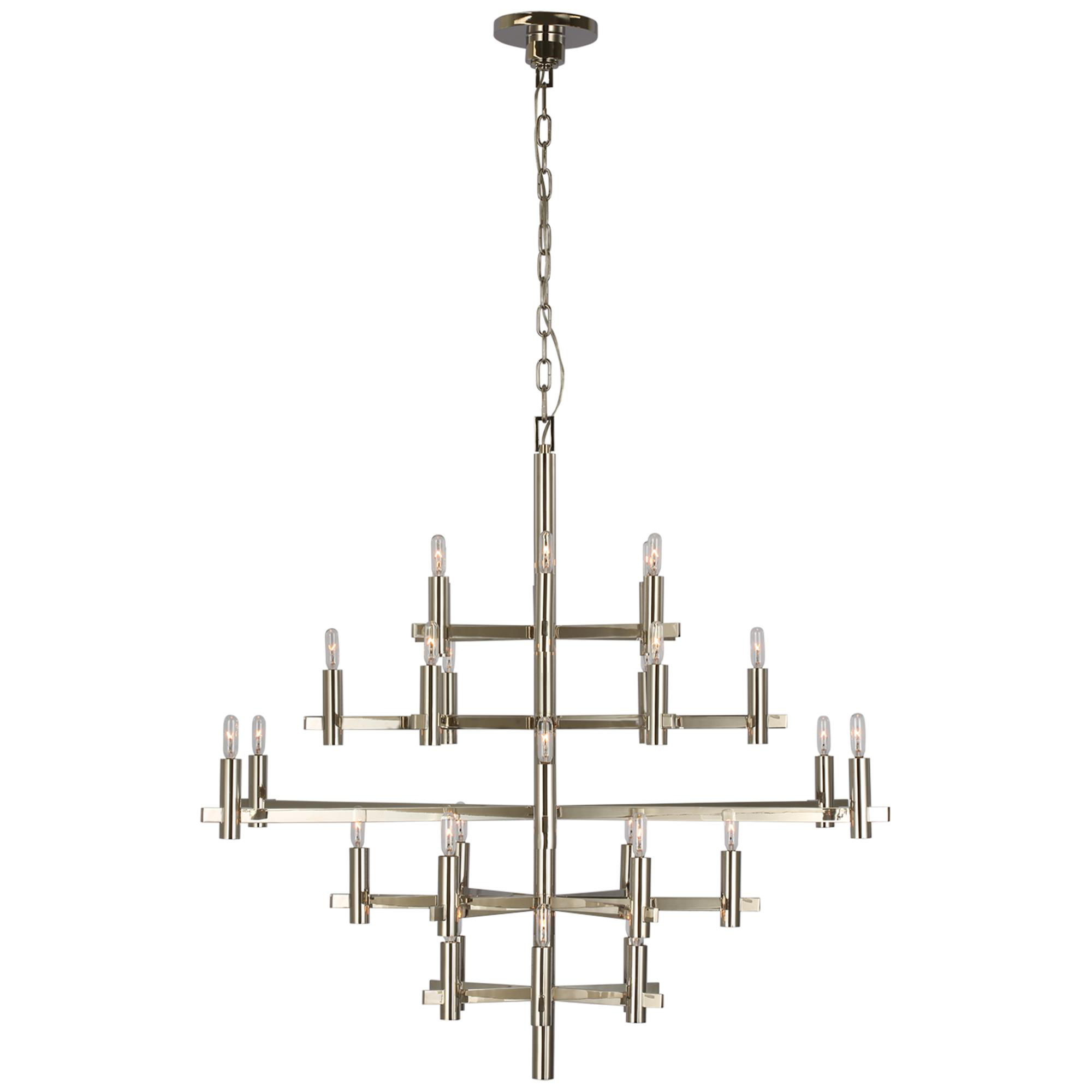 Shown in Polished Nickel finish and No Option shade