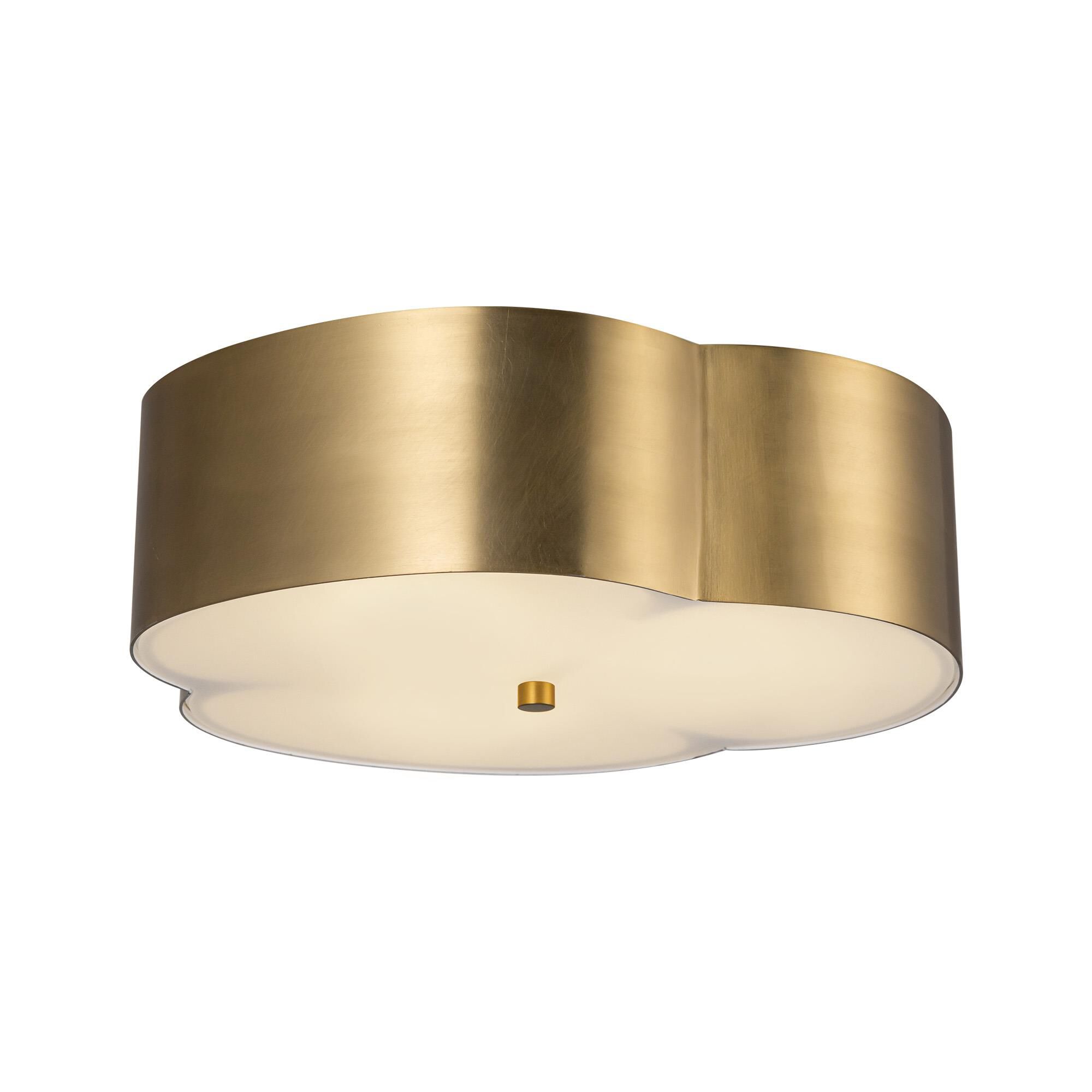Shown in Brushed Gold finish and Frosted Diffuser glass