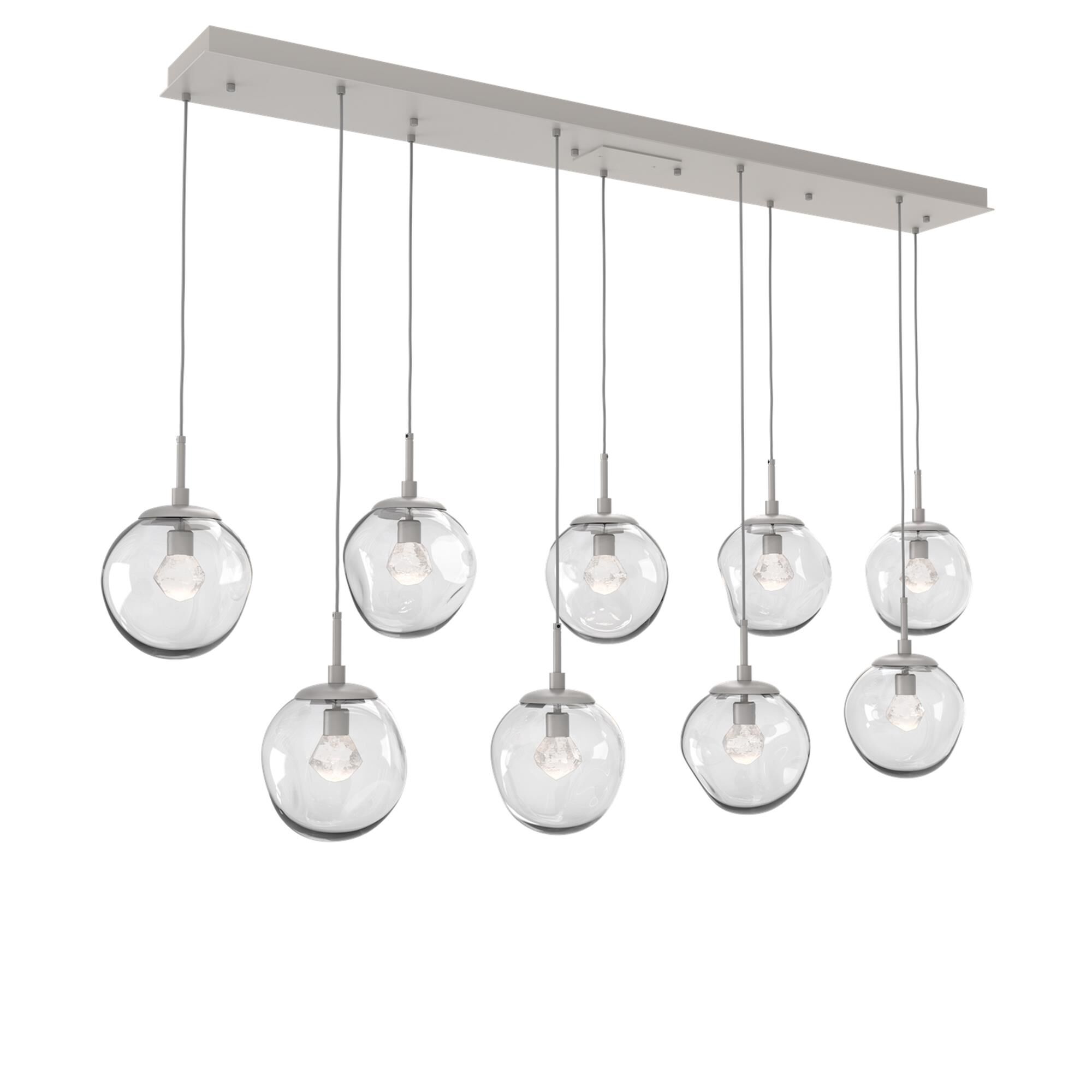 Shown in Metallic Beige Silver finish and Zircon Inner Clear Outer glass