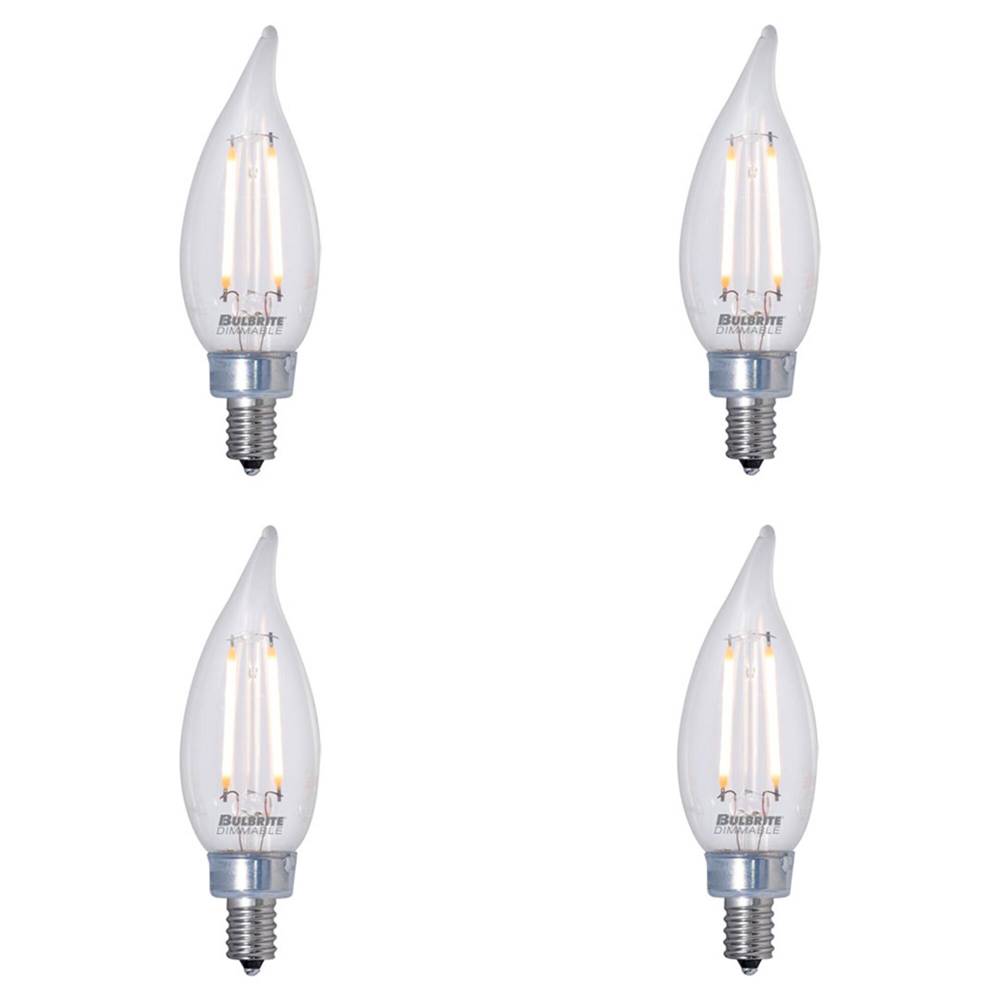 Dimmable 2.50 Watt 2700K CA10 LED Light Bulb,