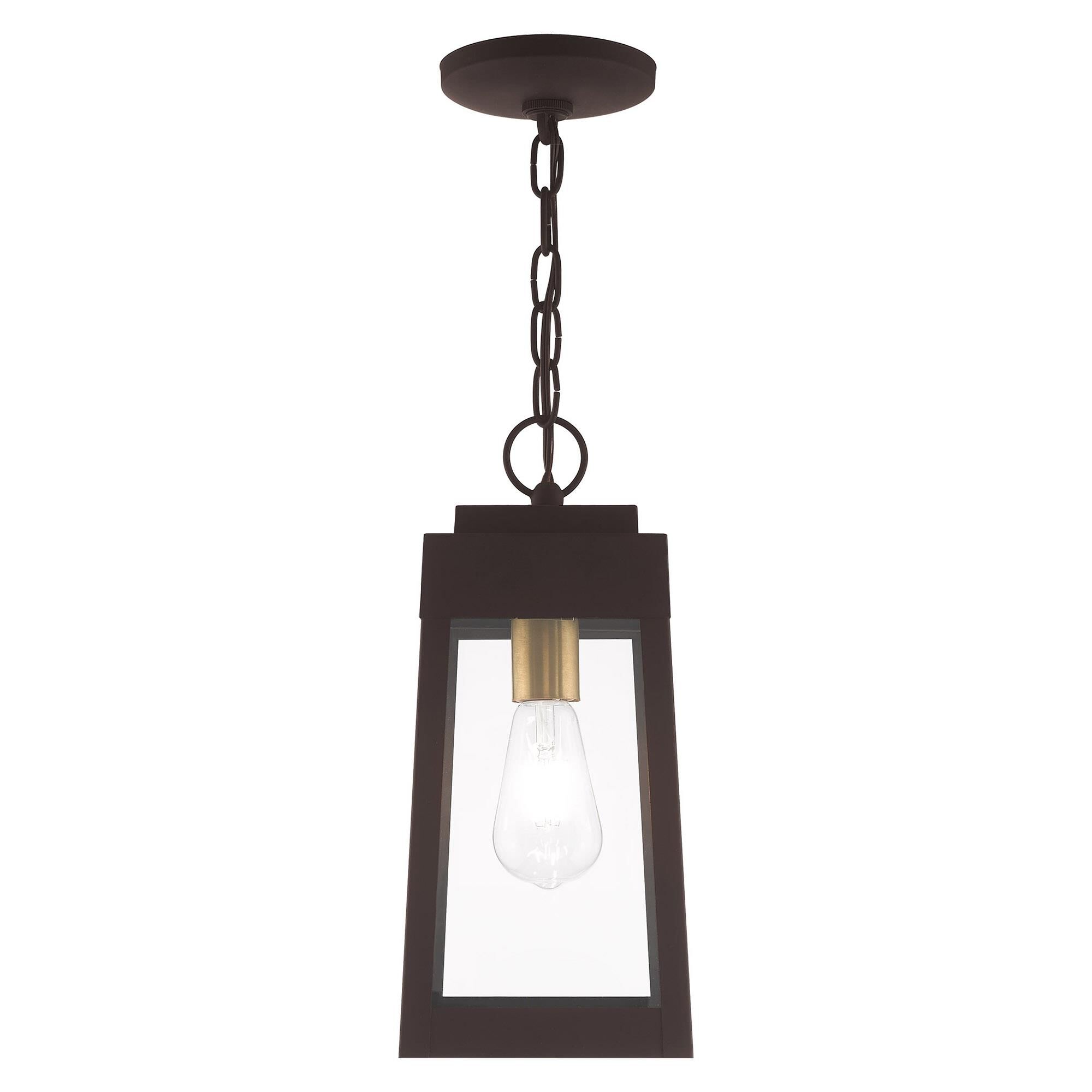 Oslo 14 Inch Tall 1 Light Outdoor Hanging Lantern by Livex Lighting