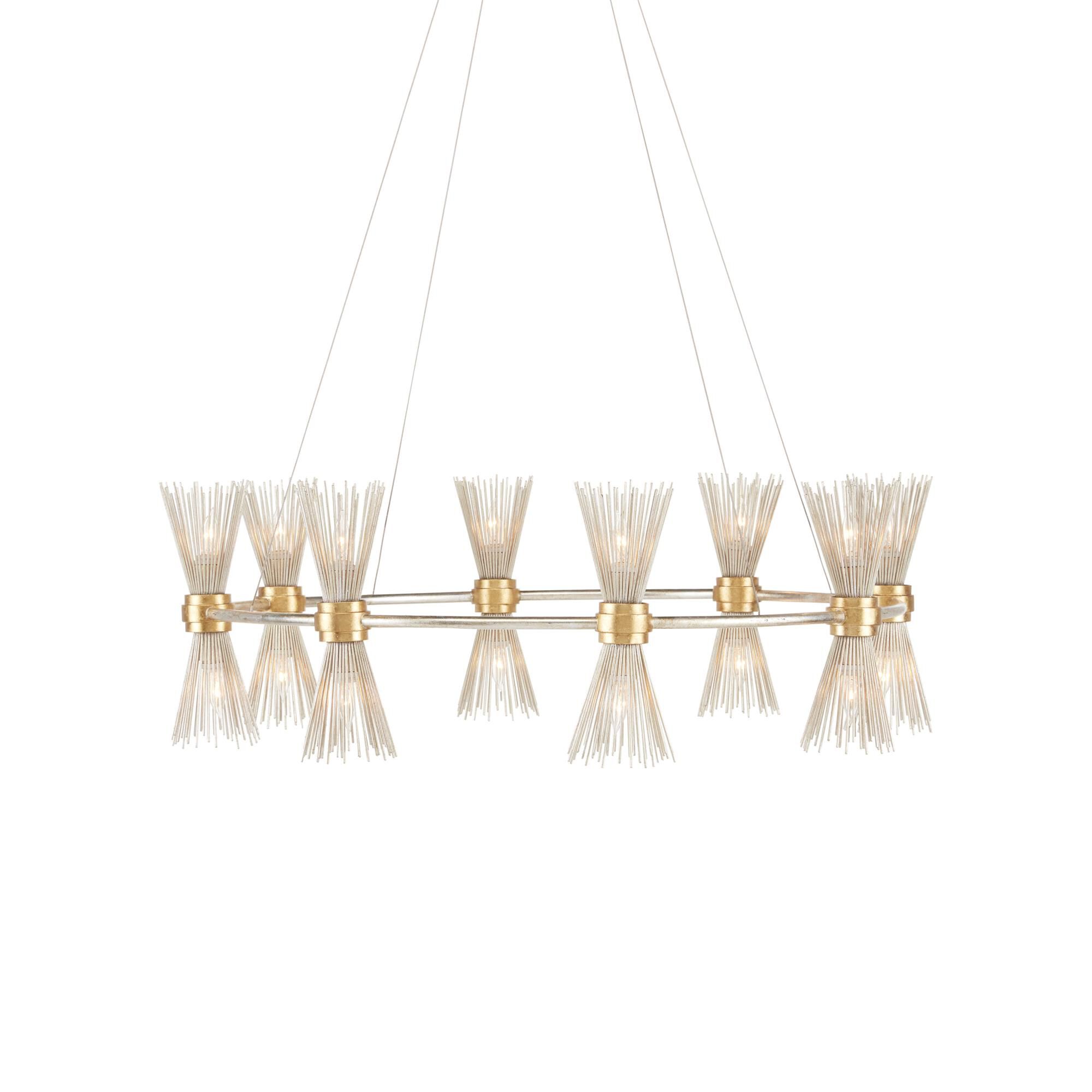 Shown in Contemporary Gold Leaf/Contemporary Silver Leaf finish