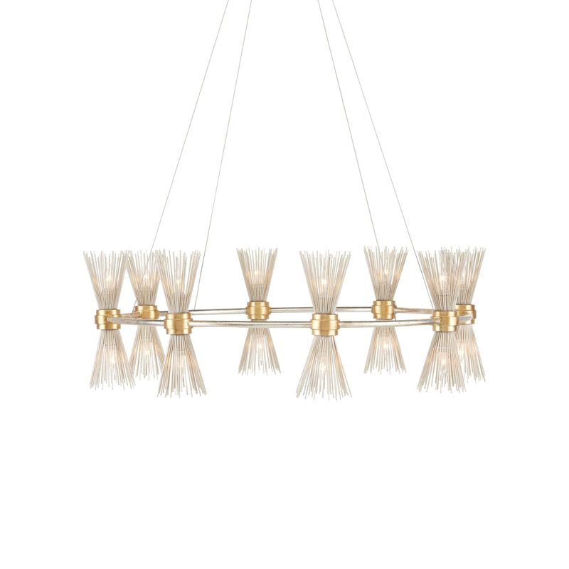 Novatude 33 Inch 16 Light Chandelier by Currey and Company