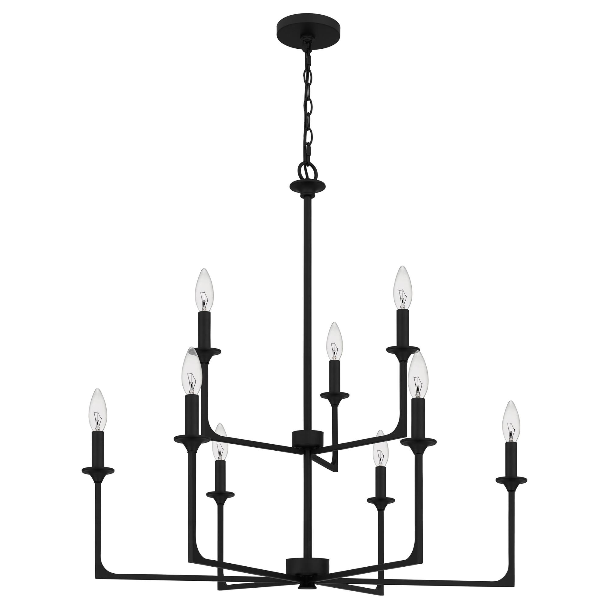 Prescott 32 Inch 9 Light Chandelier by Quoizel