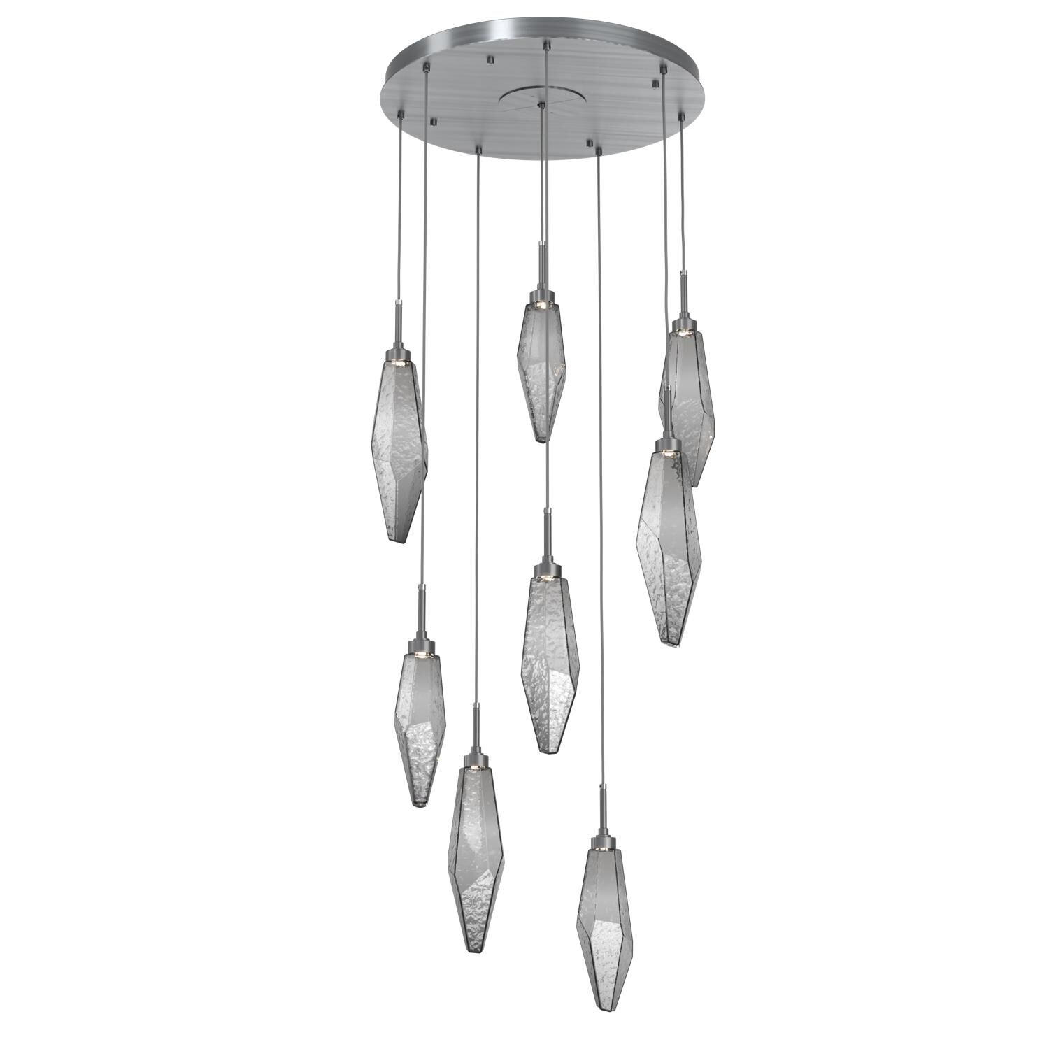 Rock Crystal Multi Light Pendant by Hammerton Studio