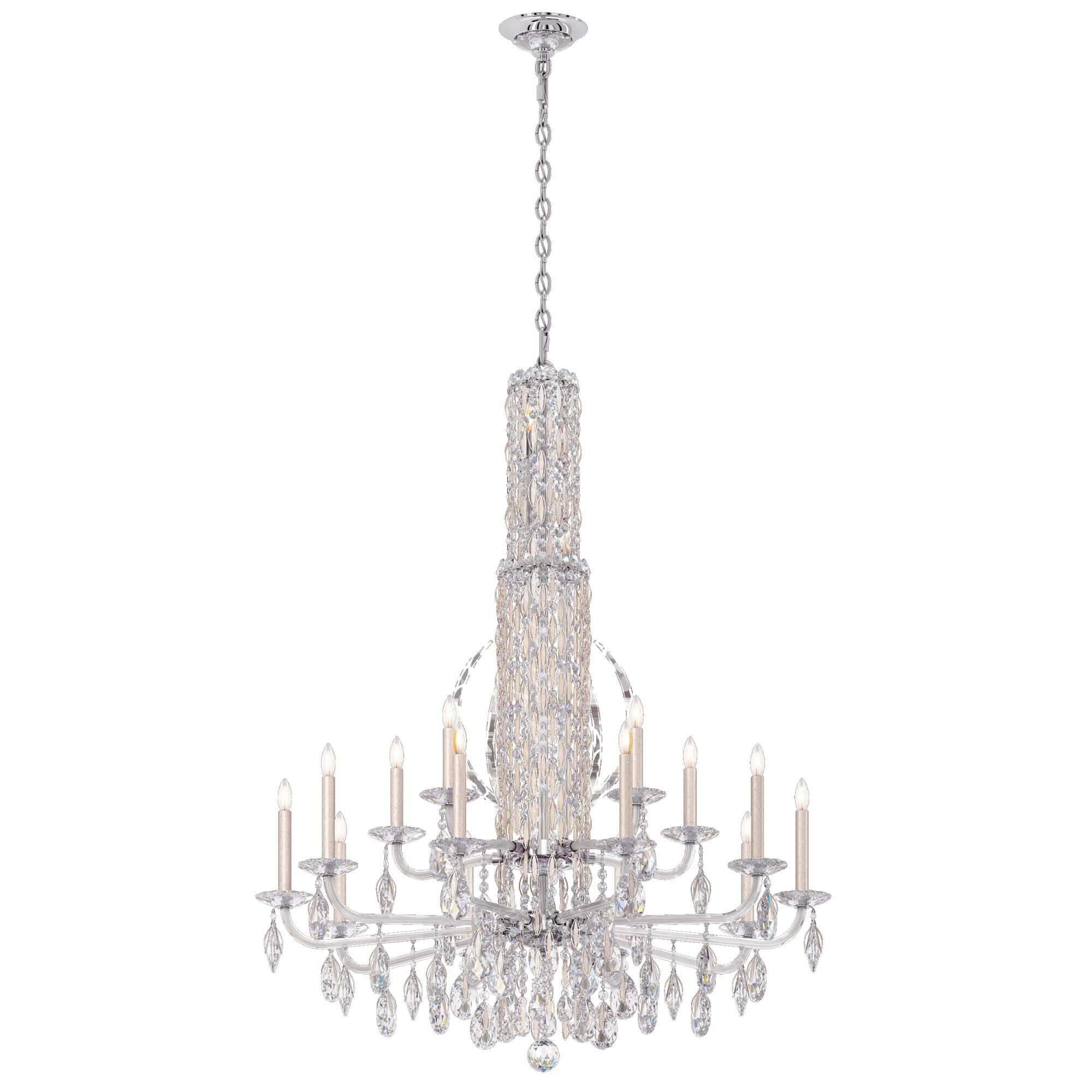 Sarella 40 Inch 17 Light Chandelier by Schonbek