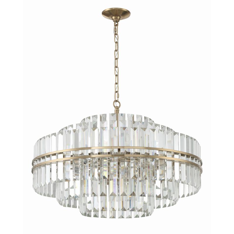 Hayes 28 Inch 16 Light Chandelier by Crystorama