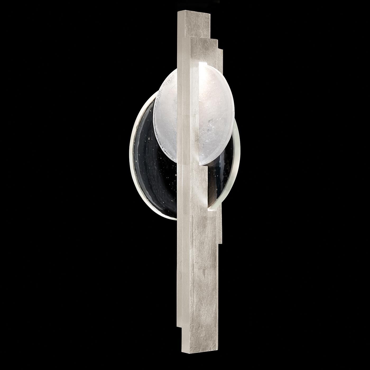 Shown in Silver finish and Clear and White glass