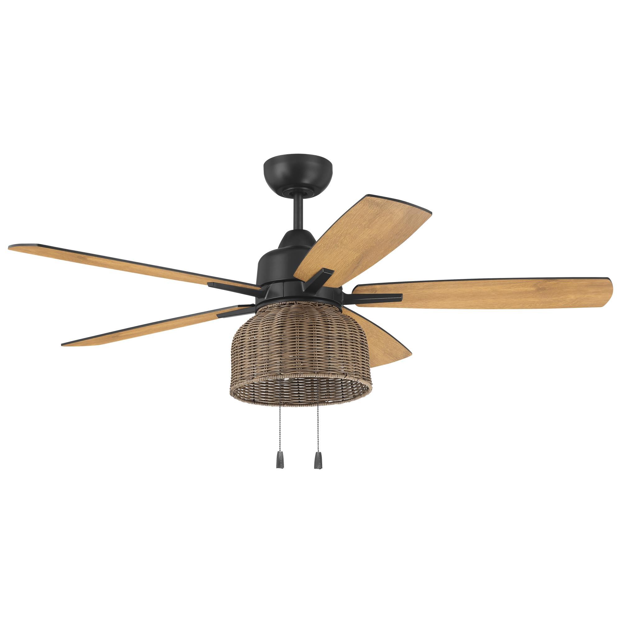 Woven 52 Inch Ceiling Fan with Light Kit by Craftmade