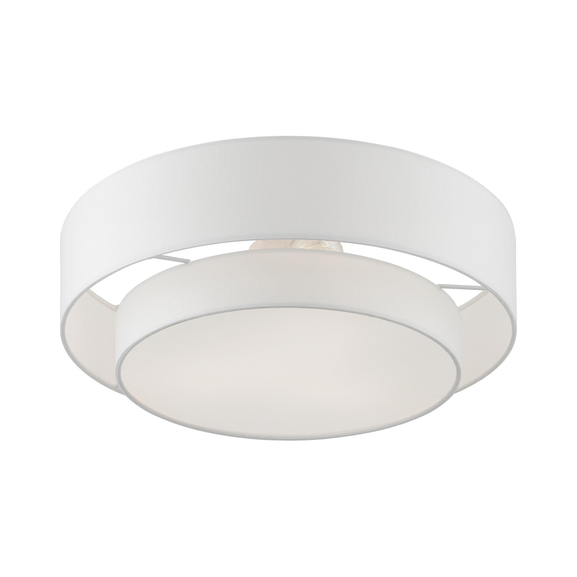 Meridian 18 Inch 3 Light Semi Flush Mount by Livex Lighting