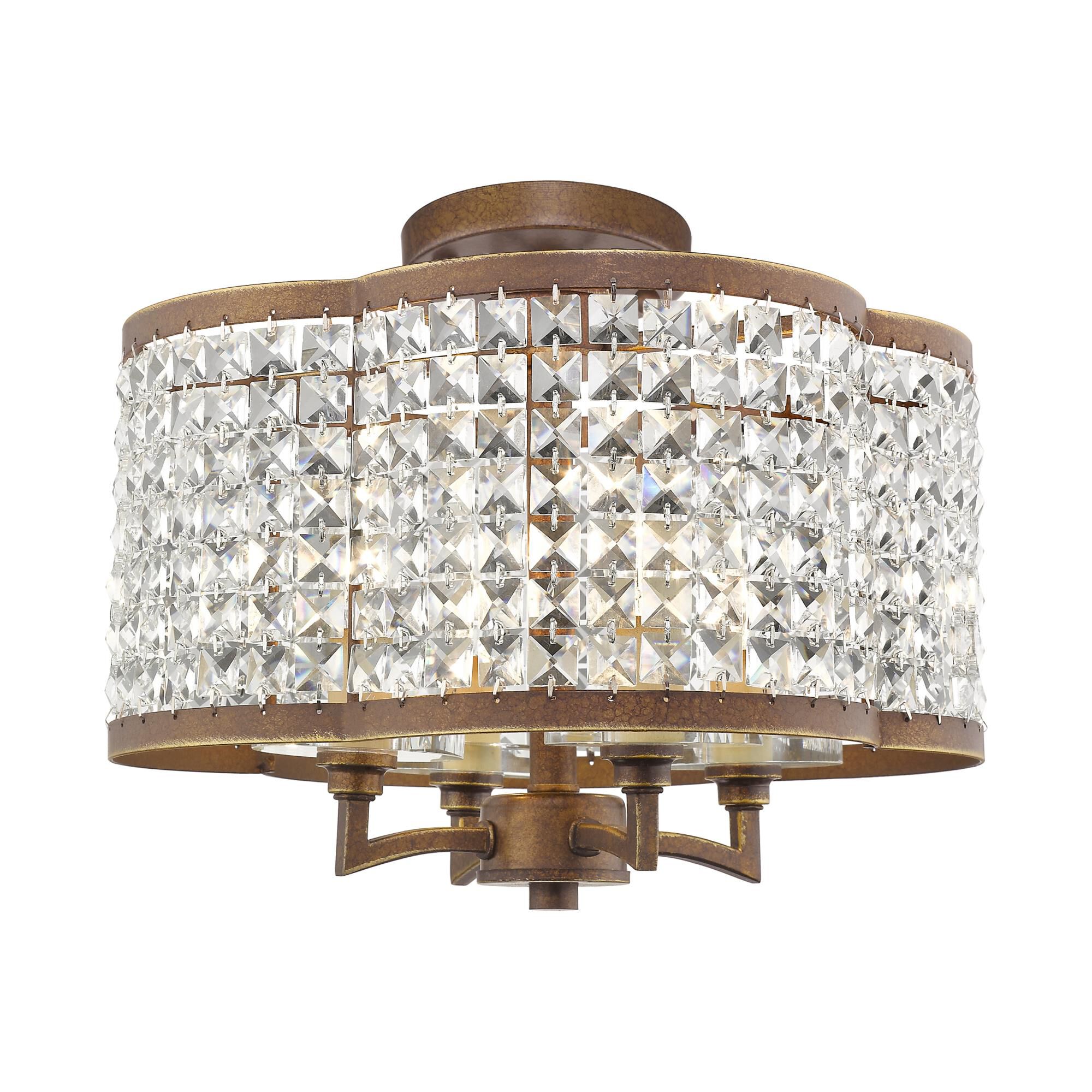Grammercy 14 Inch 4 Light Mini Chandelier by Livex Lighting