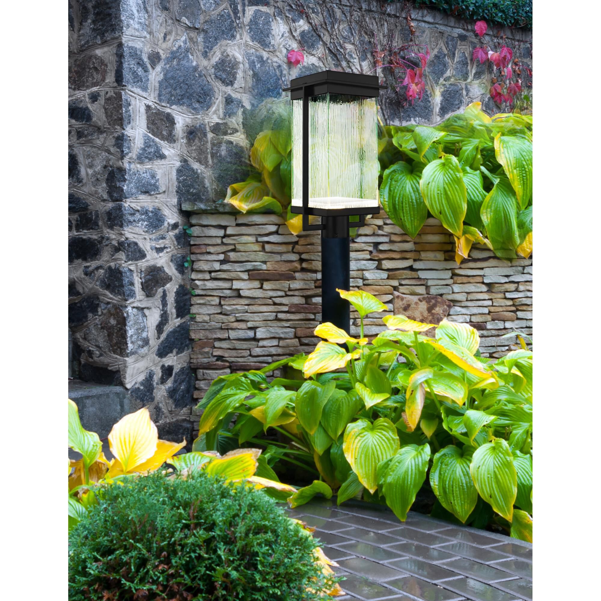 Fusion - Pacific 9 Inch Outdoor Post Light by Justice Design Group