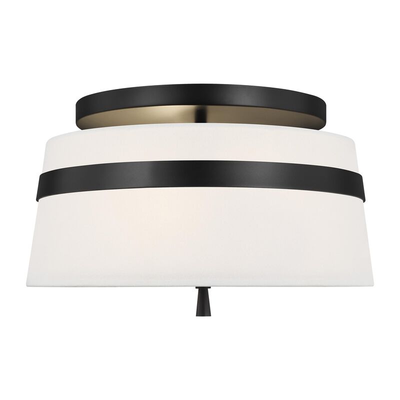 Alexa Hampton Cordtlandt 14 Inch 3 Light Semi Flush Mount by Visual Comfort Studio
