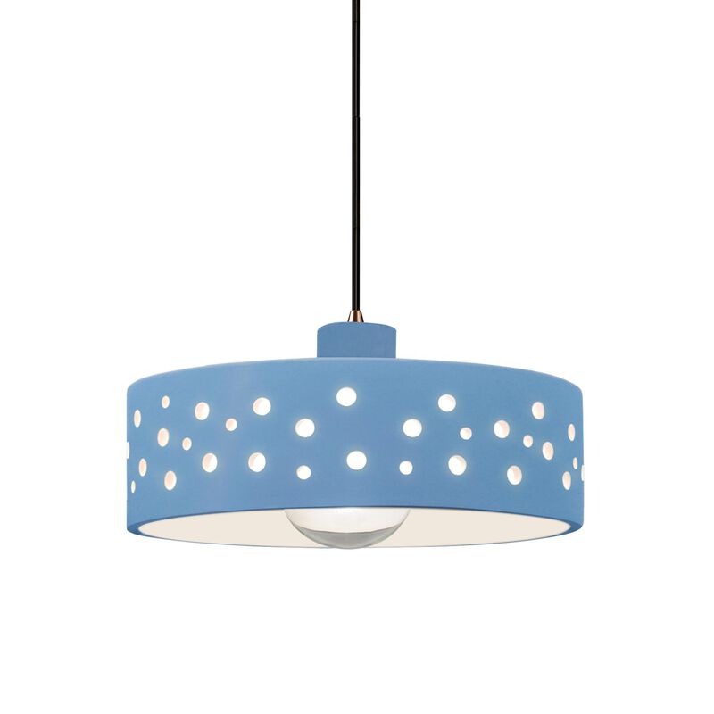 Perforated Dish 12 Inch Mini Pendant by Justice Design Group