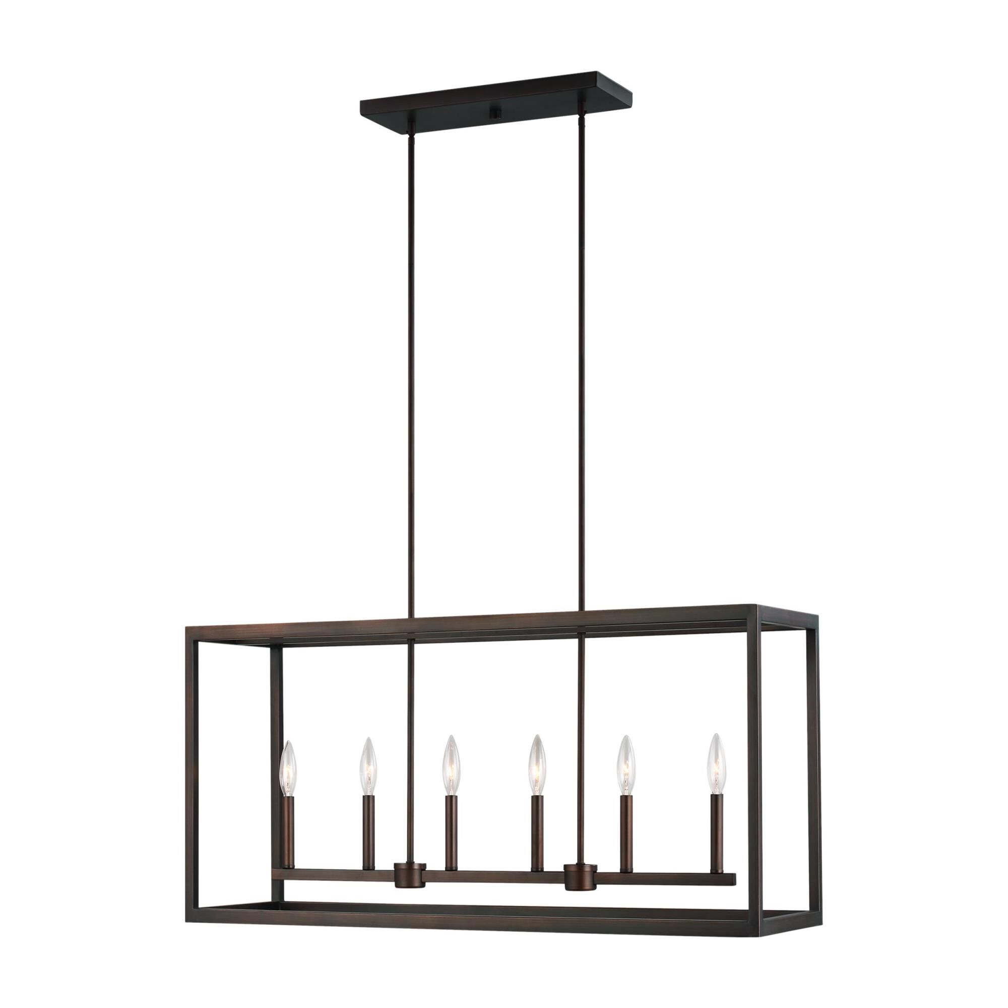 Moffet Street 42 Inch 6 Light Linear Suspension Light by Generation Lighting