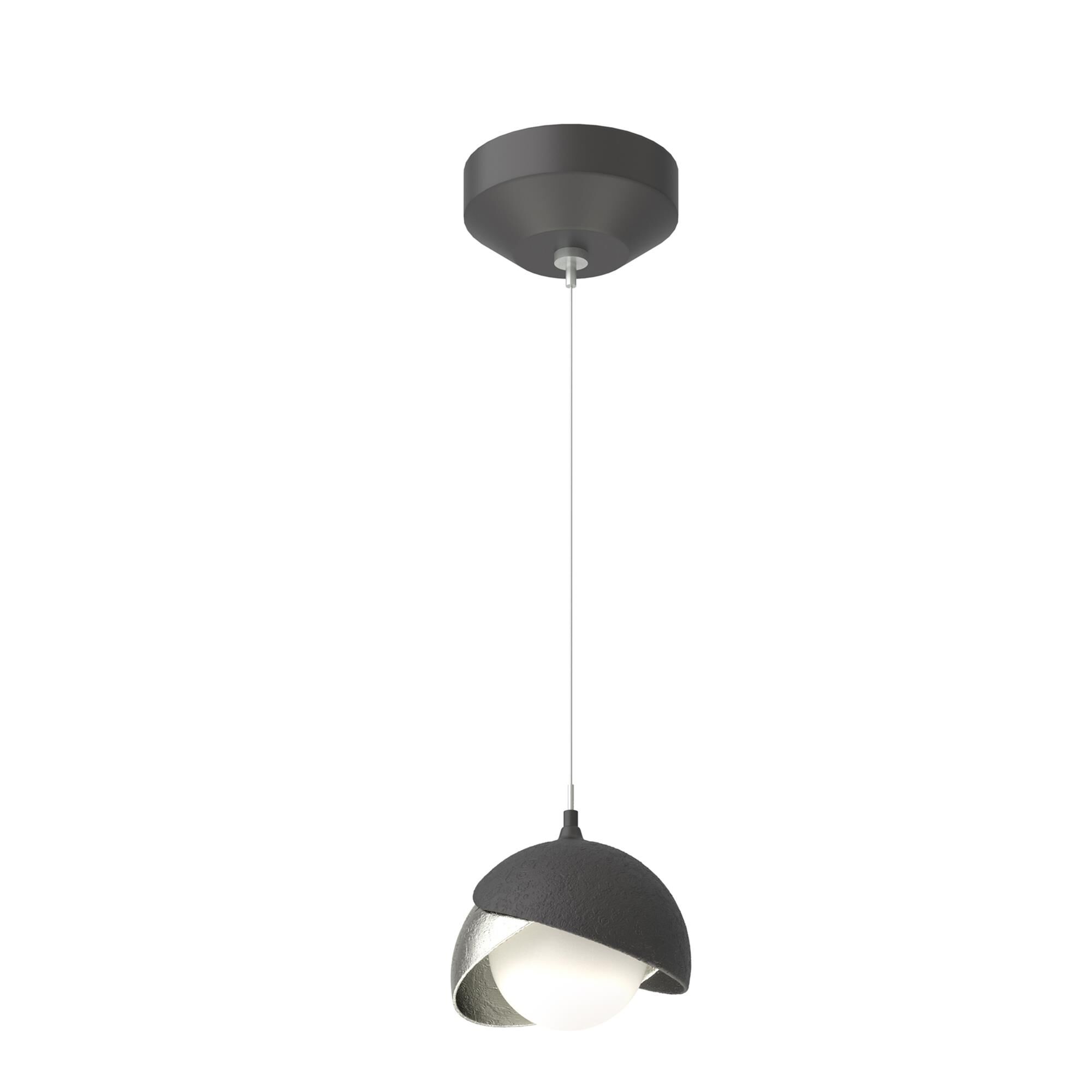 Shown in Black finish and Opal glass and Sterling  accent