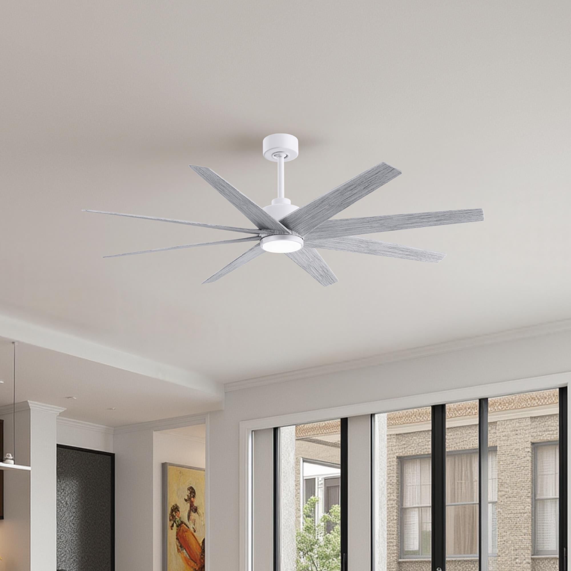 Ariella Outdoor Rated 64 Inch Ceiling Fan with Light Kit by Matthews Fan Company