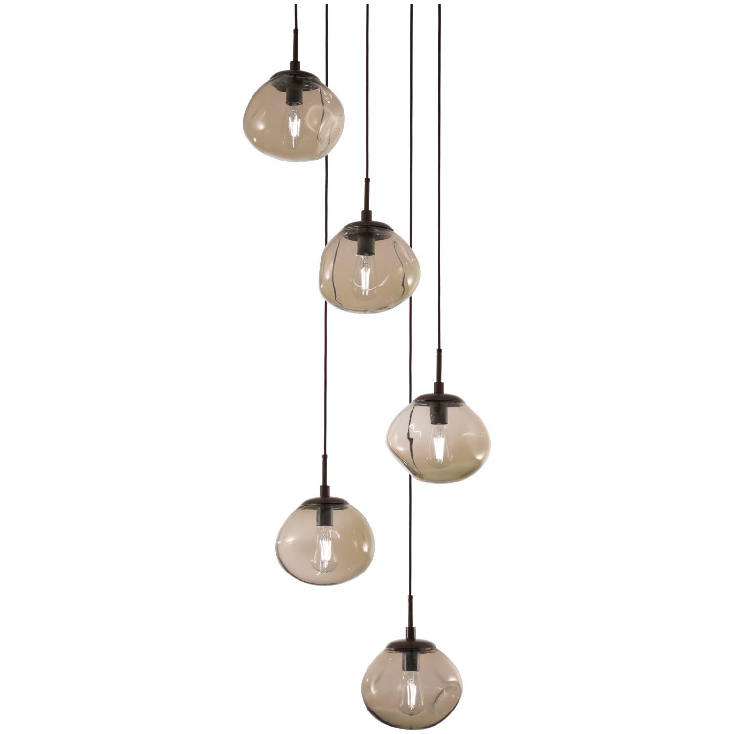 Levi Wilson Nebula 24 Inch 5 Light Multi Light Pendant by Hammerton Studio