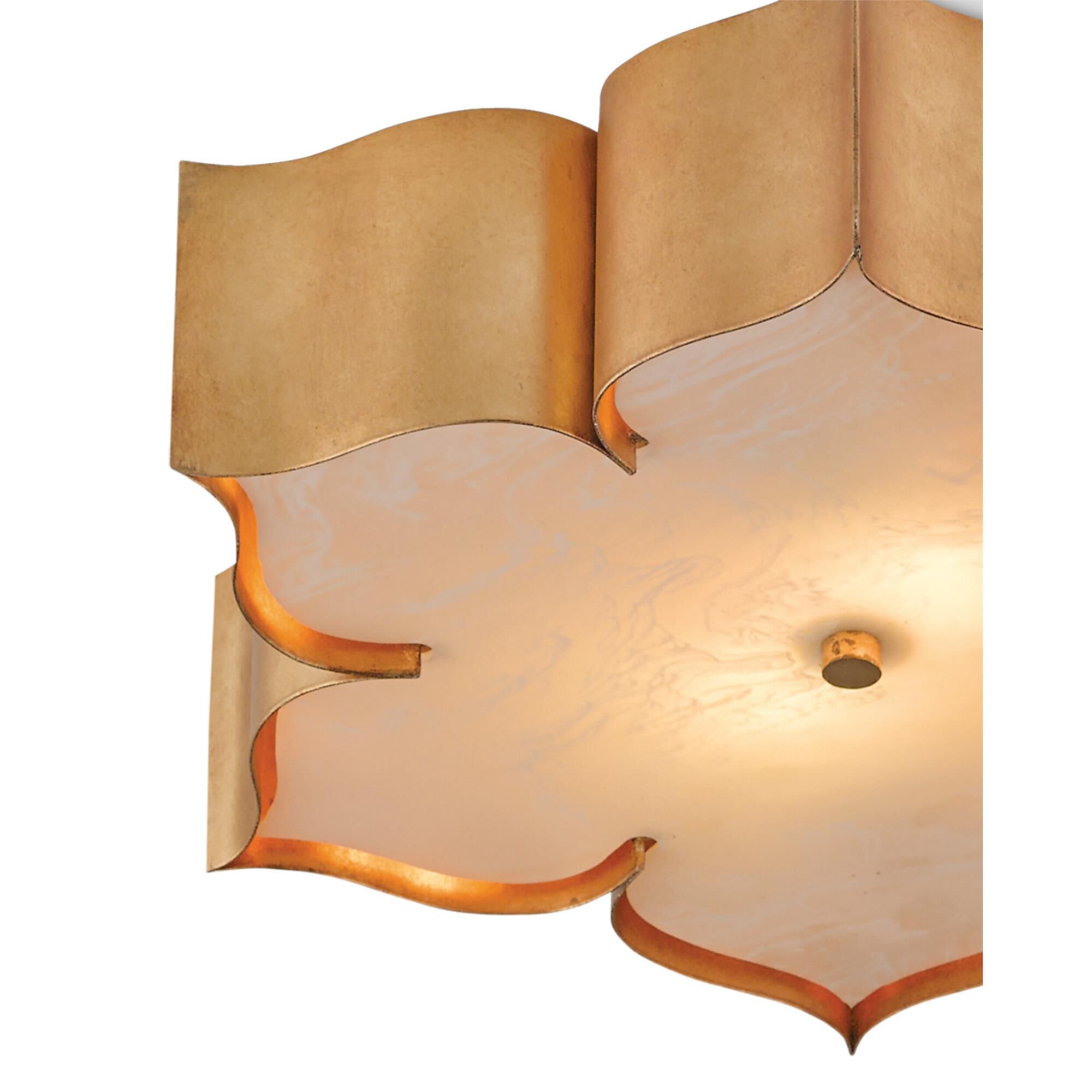 Grand Lotus 19 Inch 2 Light Flush Mount,