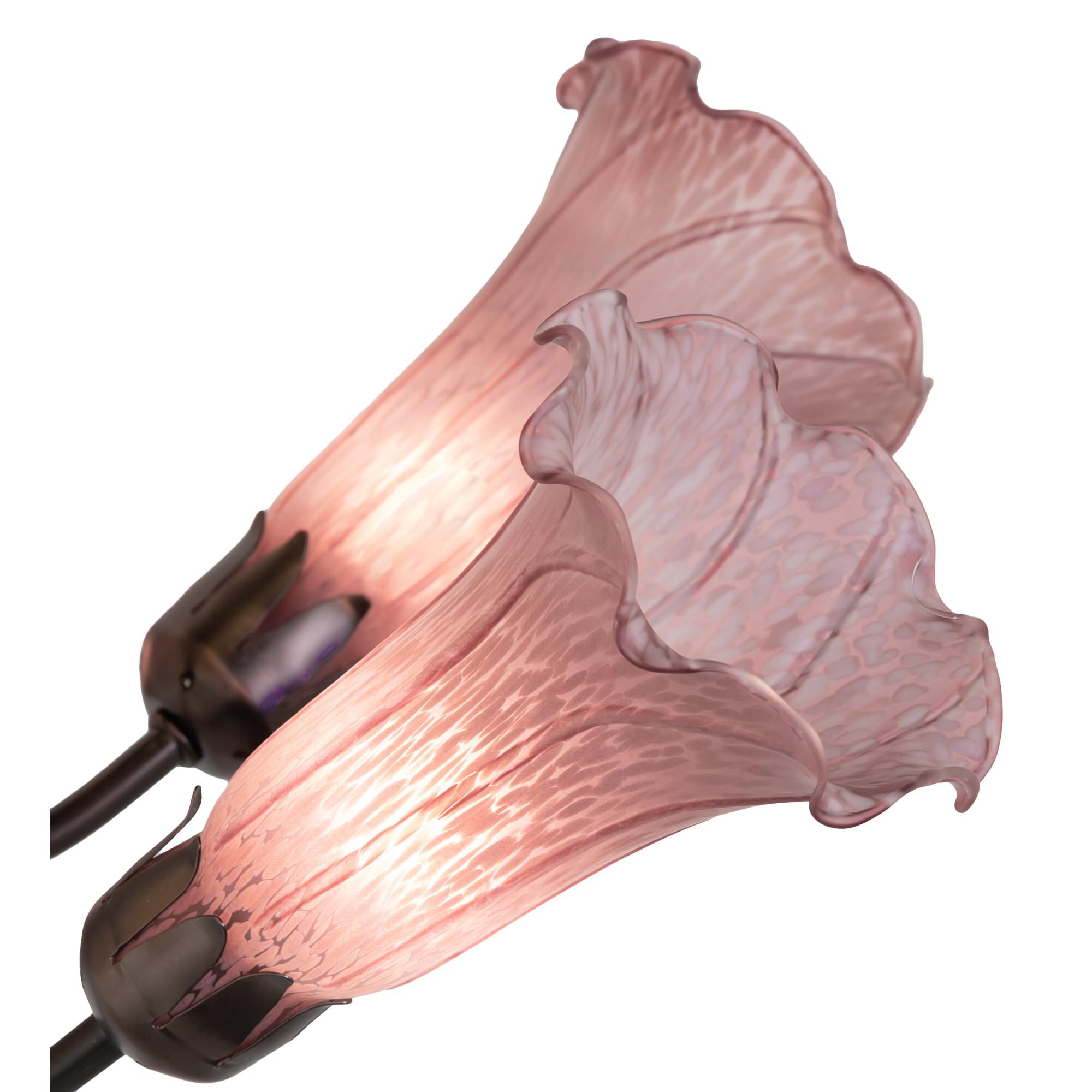 Shown in Mahogany Bronze finish and Violet glass