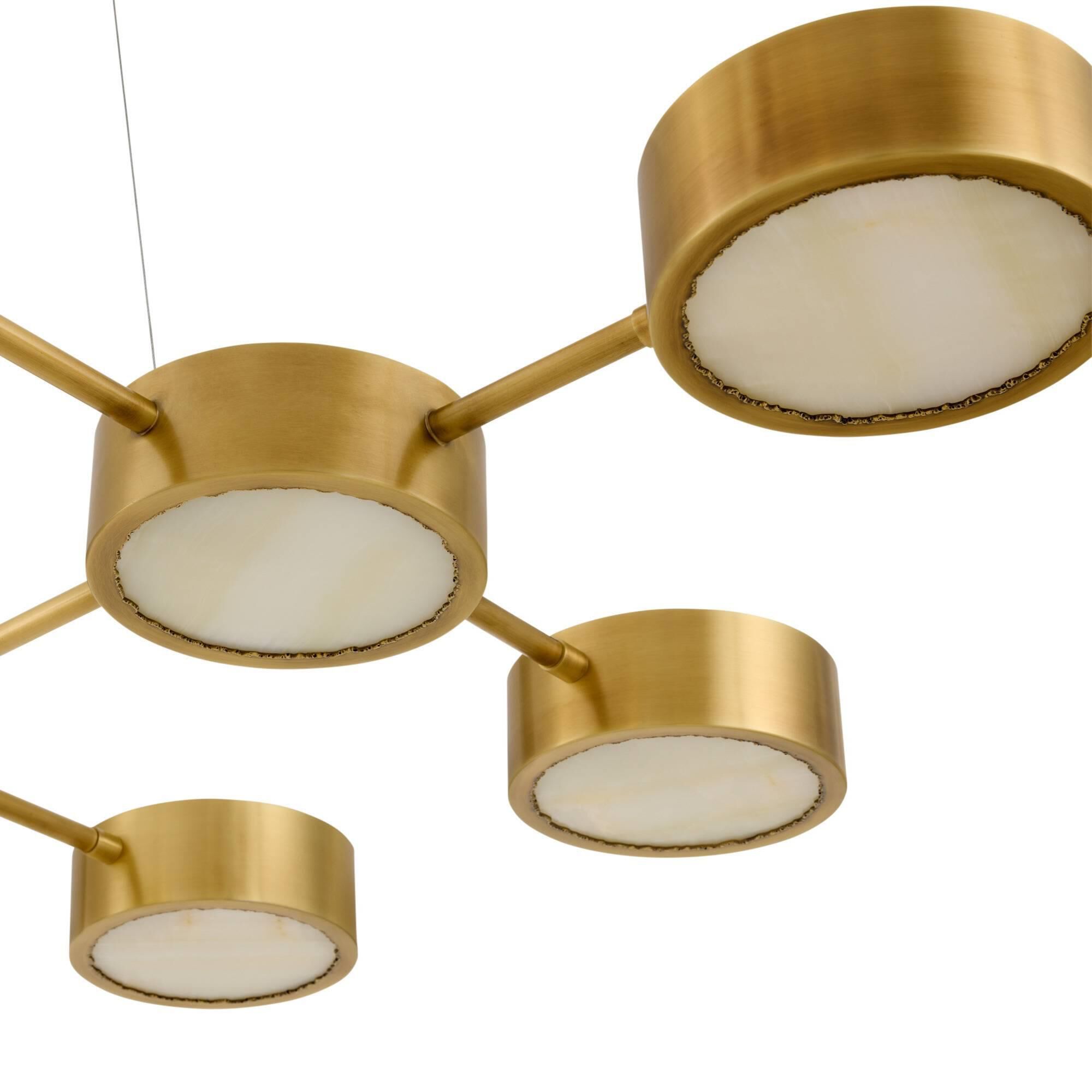 Shown in Antique Brass and White finish
