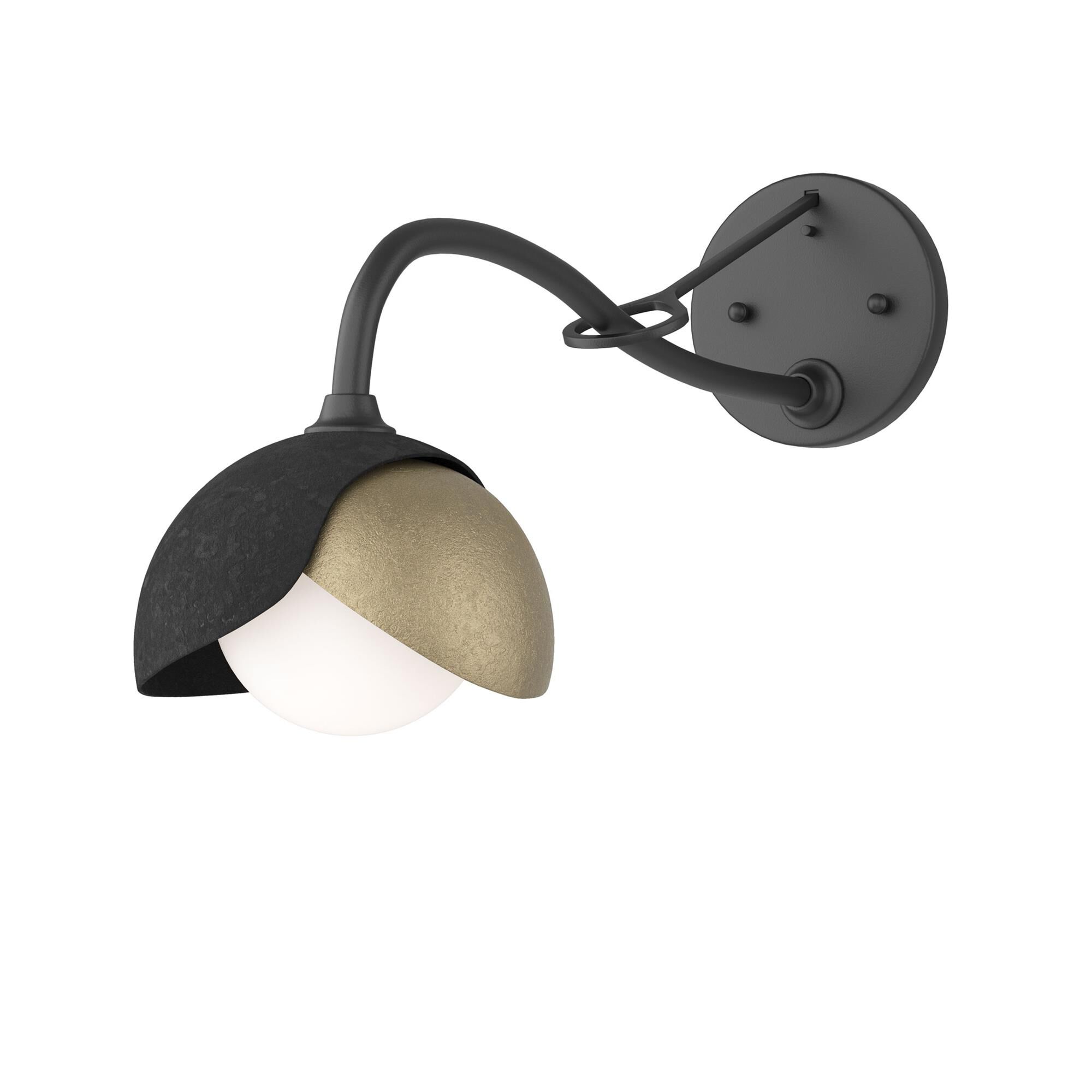 Shown in Black finish and Opal glass and Soft Gold (84) accent