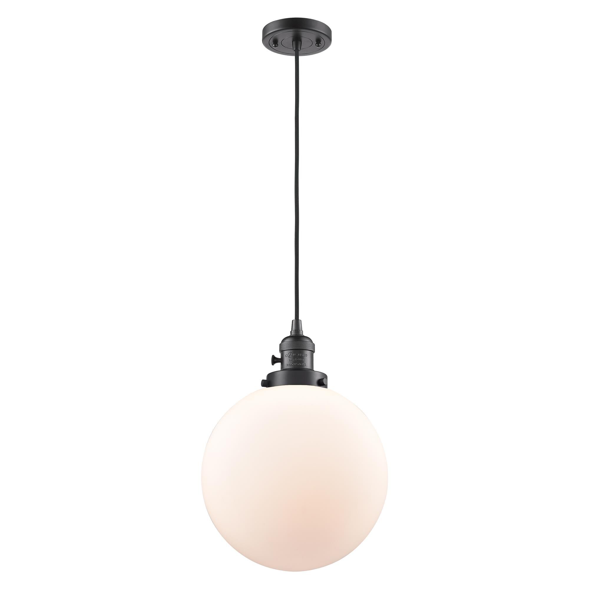Shown in Oil Rubbed Bronze finish and Frosted glass