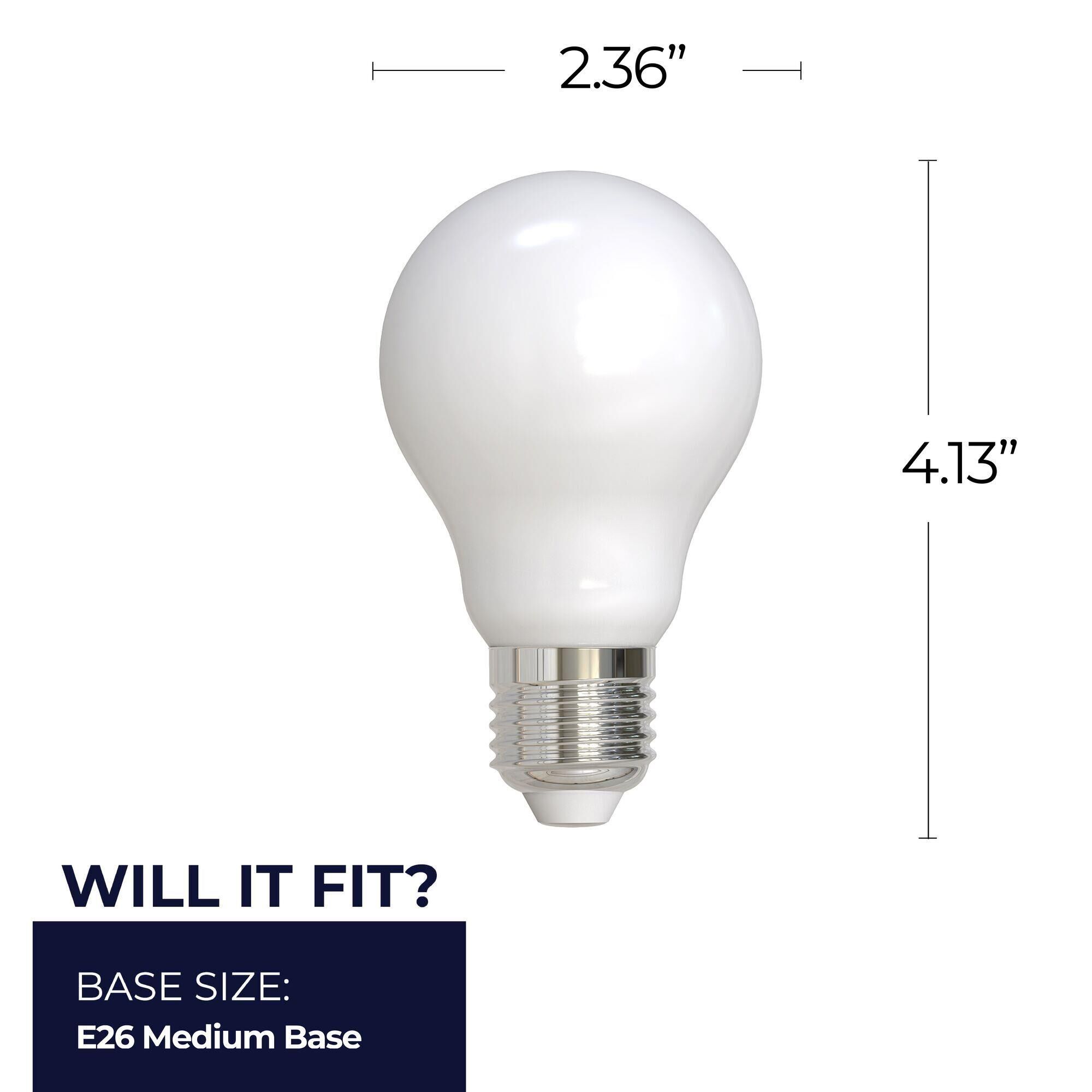 Milky A19 Base E26 5000K LED Light Bulb by Bulbrite