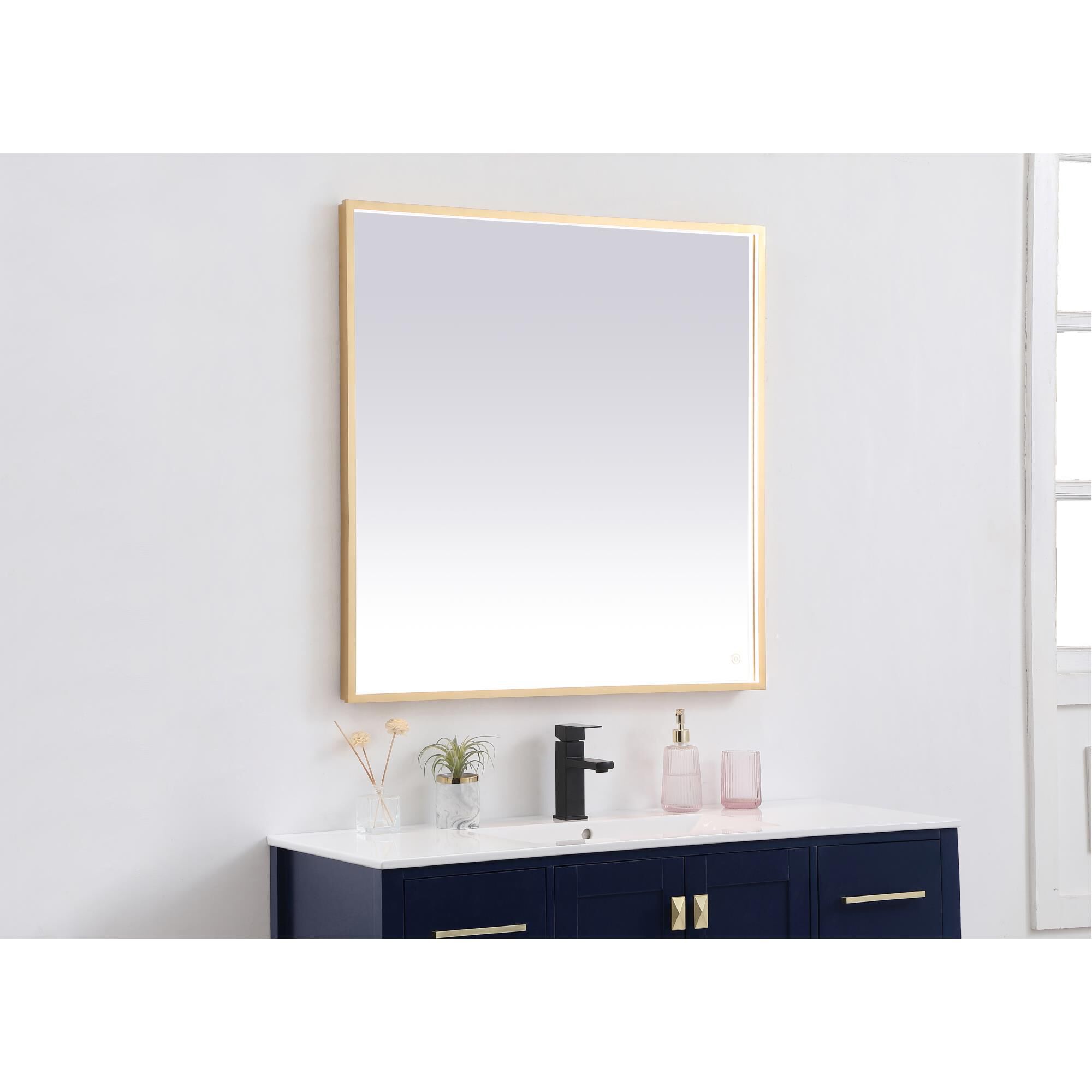 Pier LED Lighted Mirror by Elegant Decor