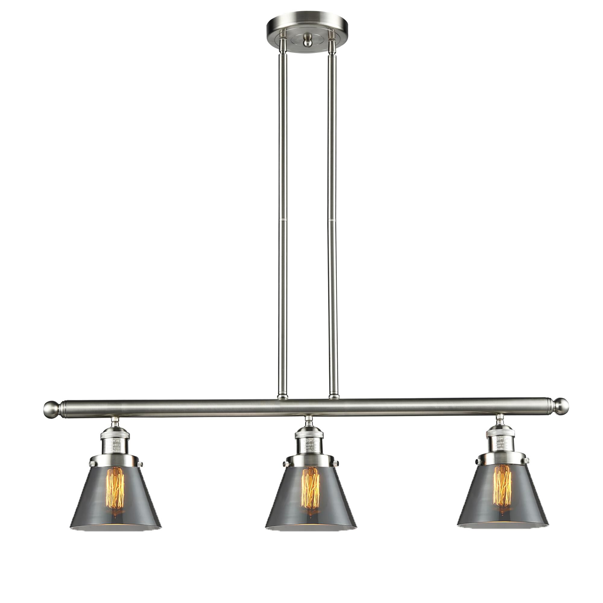Bruno Marashlian Small Cone 36 Inch 3 Light Linear Suspension Light by Innovations Lighting