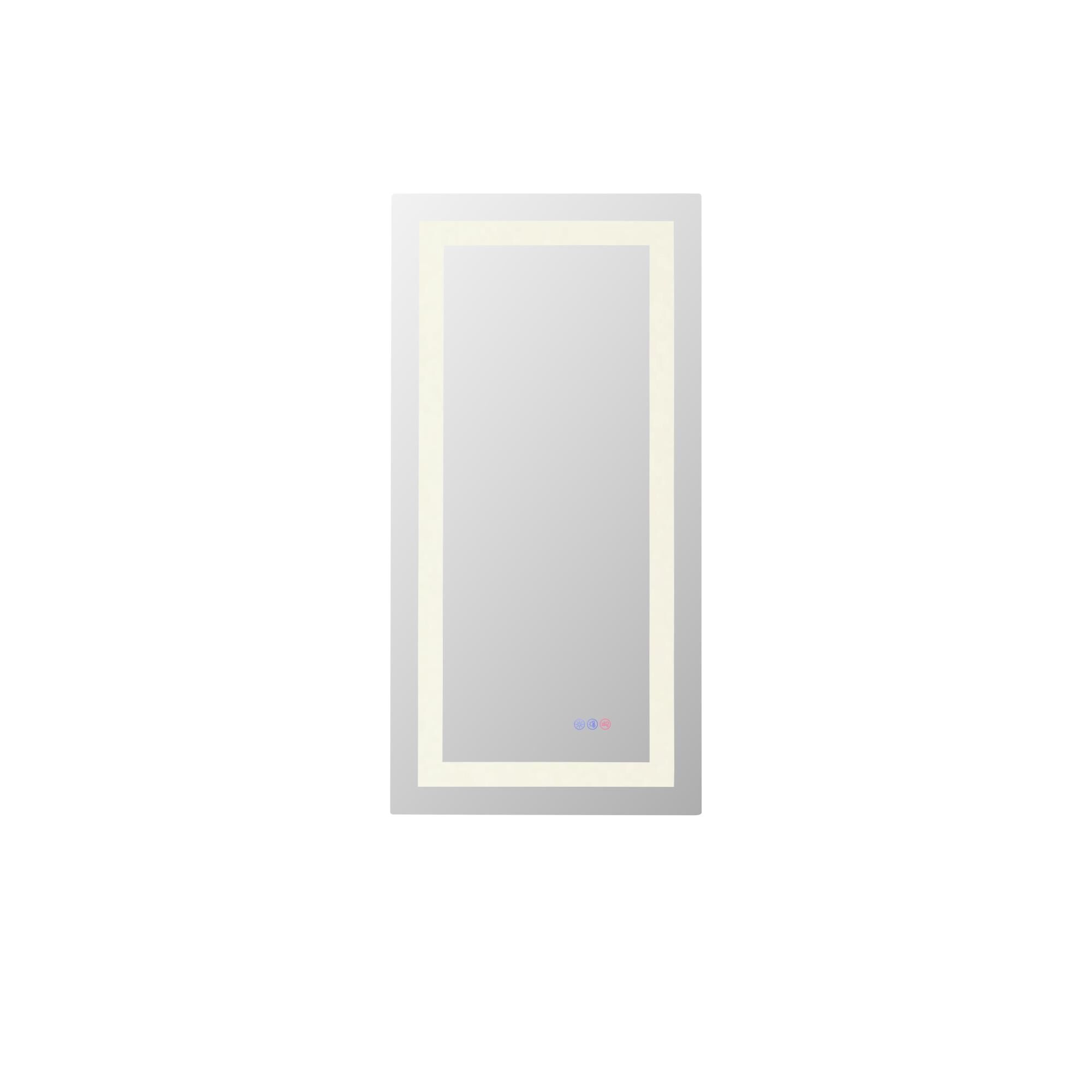 Riven 40 Inch LED Lighted Mirror by Elegant Dcor