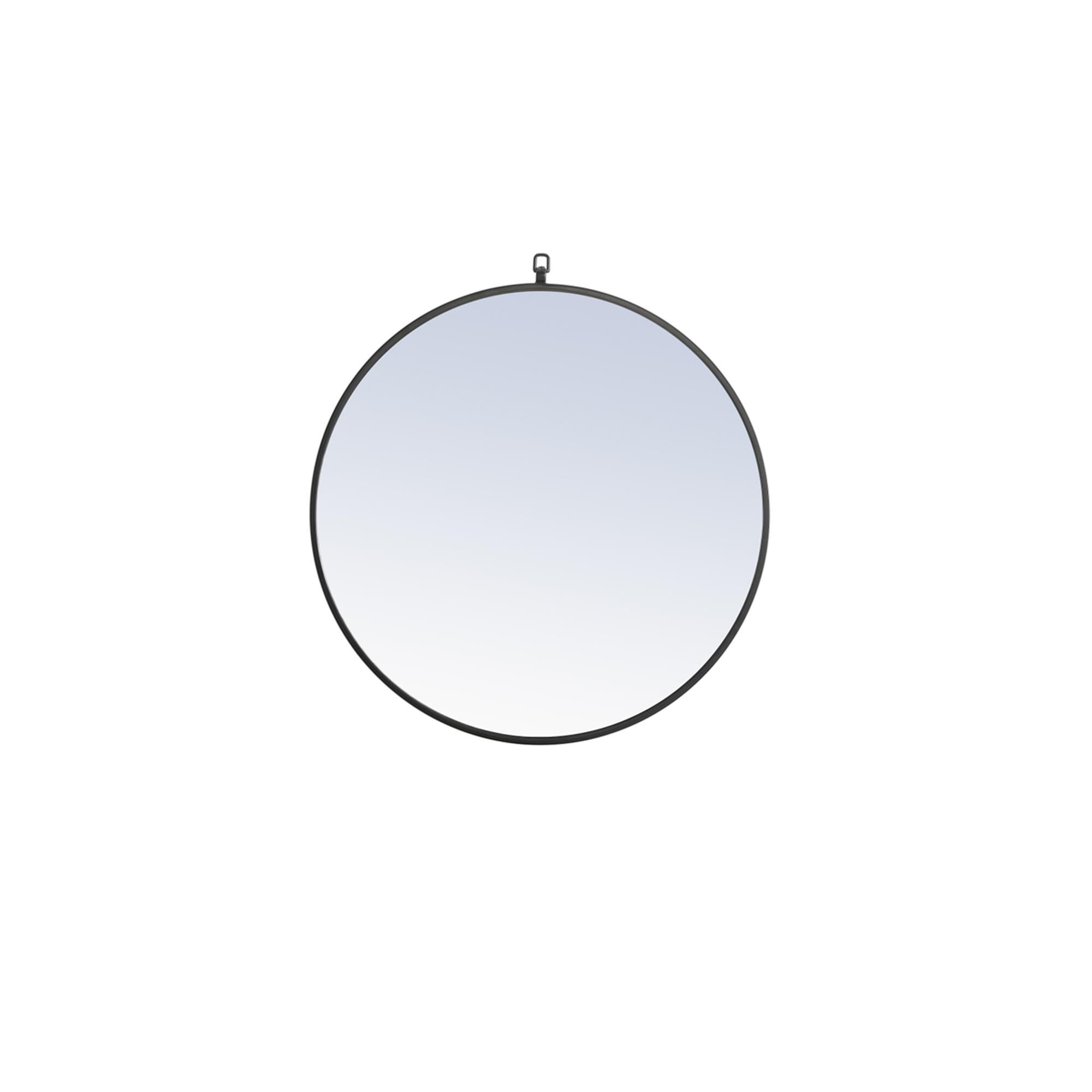 Shown in Black finish and Clear Mirror Beveled glass
