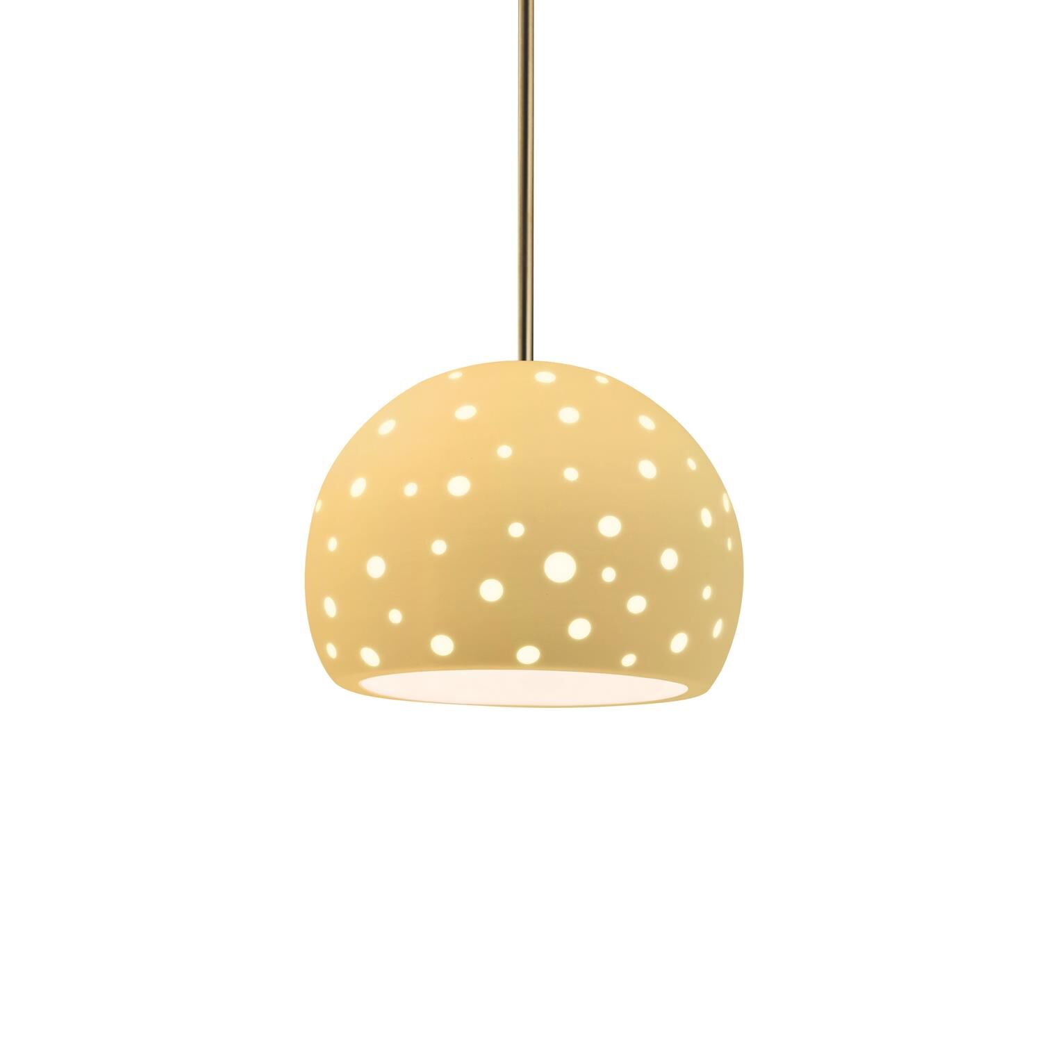 Perforated Globe 7 Inch Mini Pendant by Justice Design Group