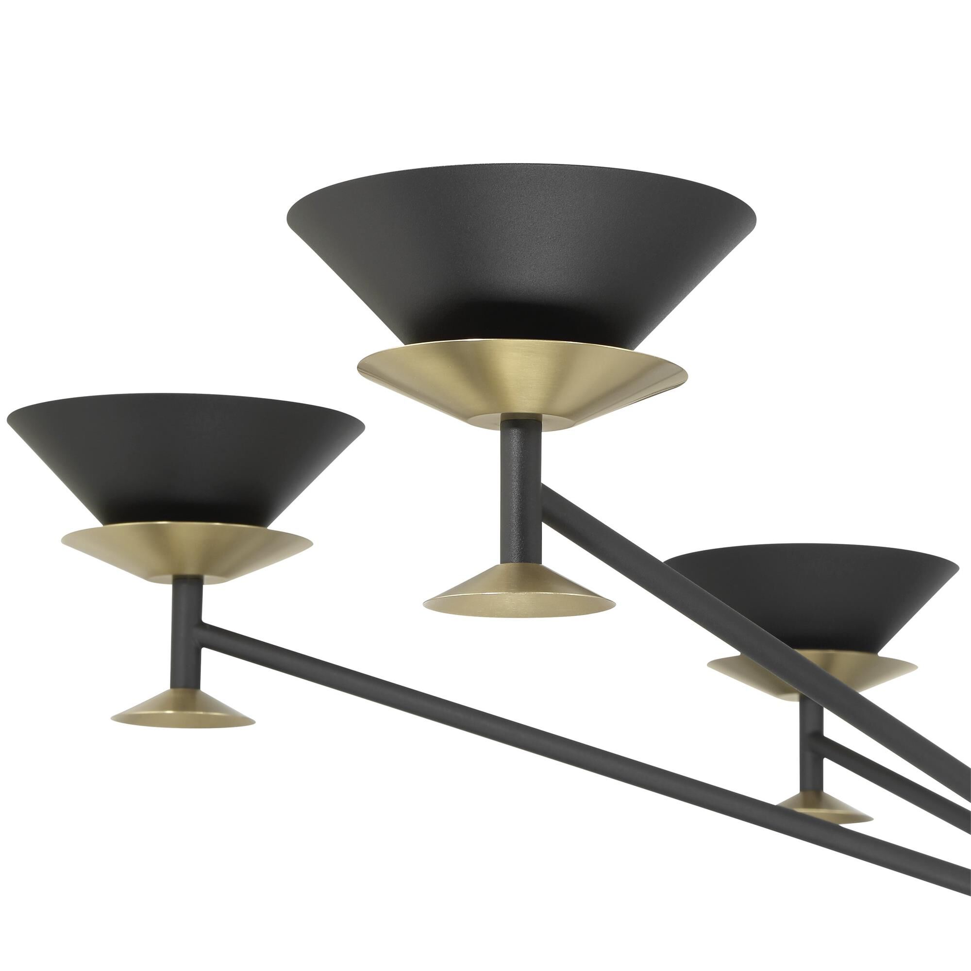 Shown in Textured Black finish and Textured Black shade