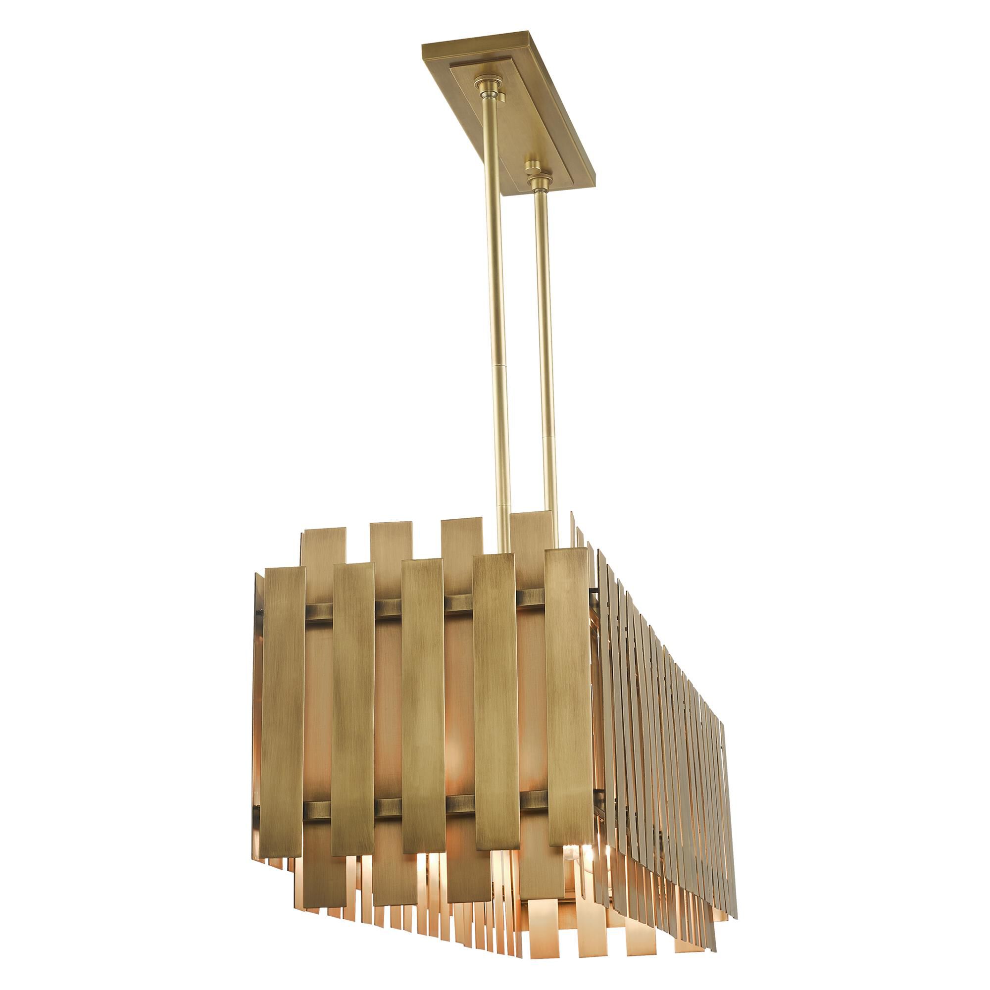 Shown in Natural Brass finish and Natural Brass Metal shade
