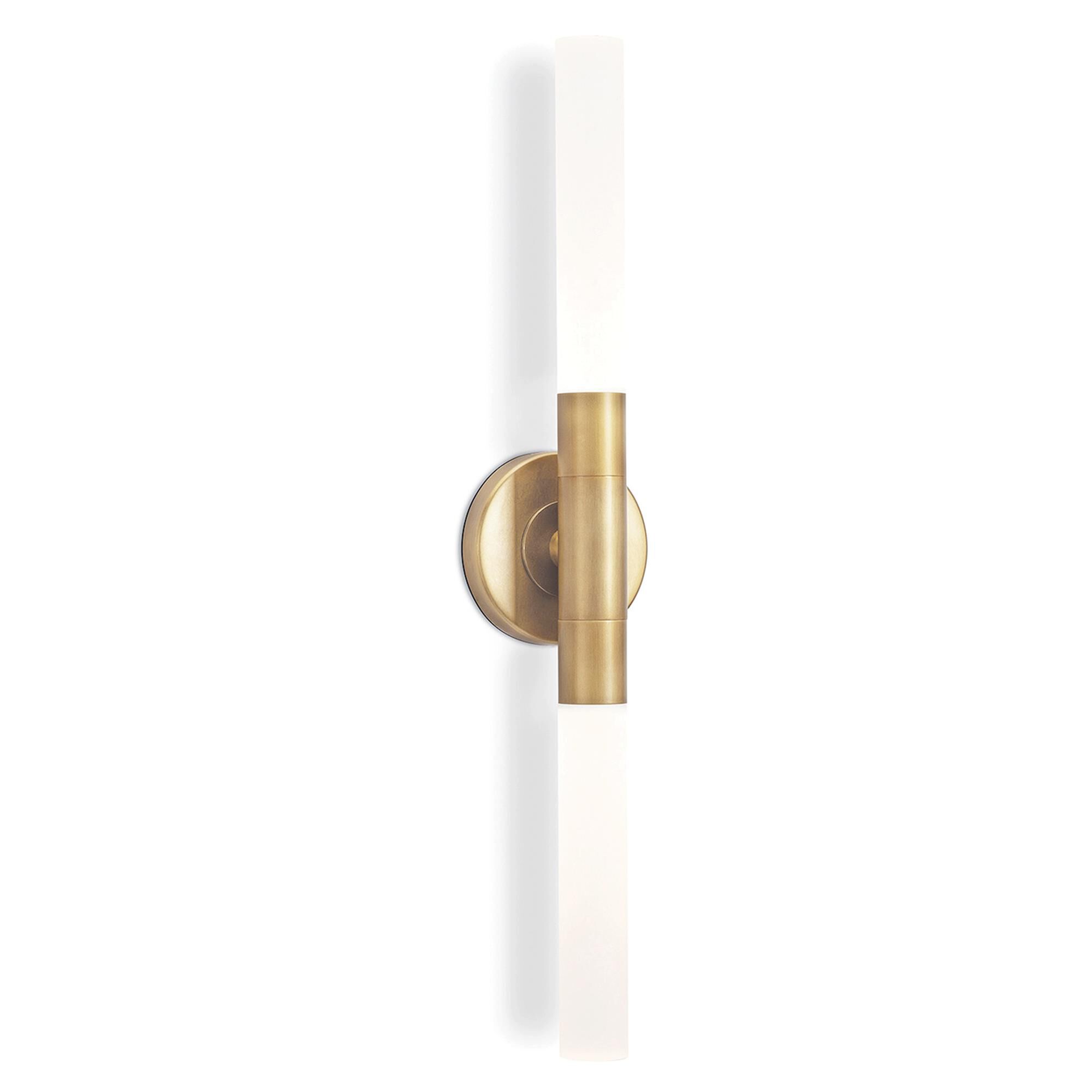 Shown in Natural Brass finish and - None - shade